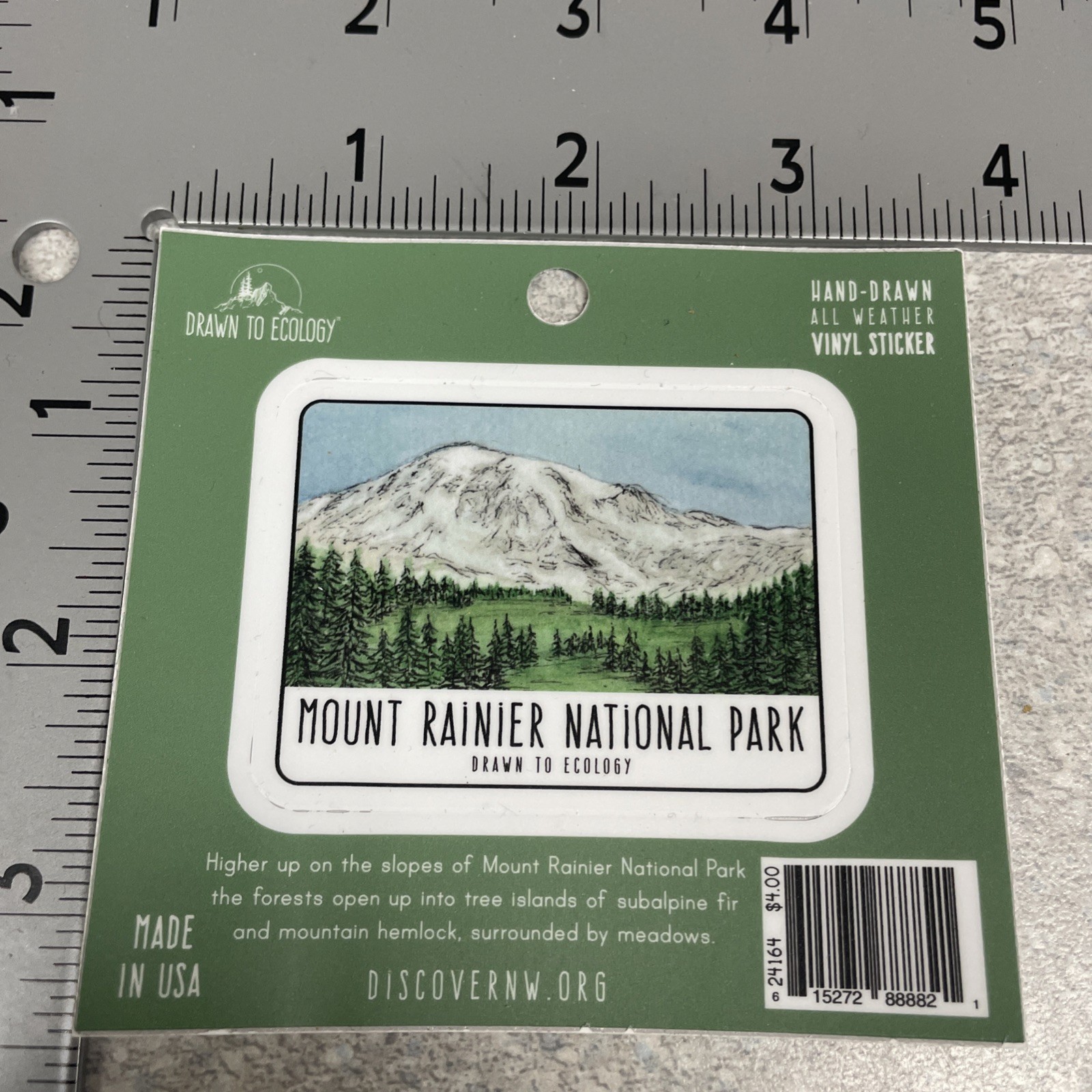 Mount Rainier National Park Gift Pack – Postcards / Decals / Brochure