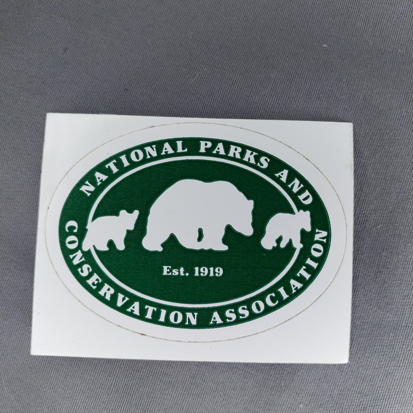 National Parks and Conservation Association Green White 2.5″ Paper Decal Sticker