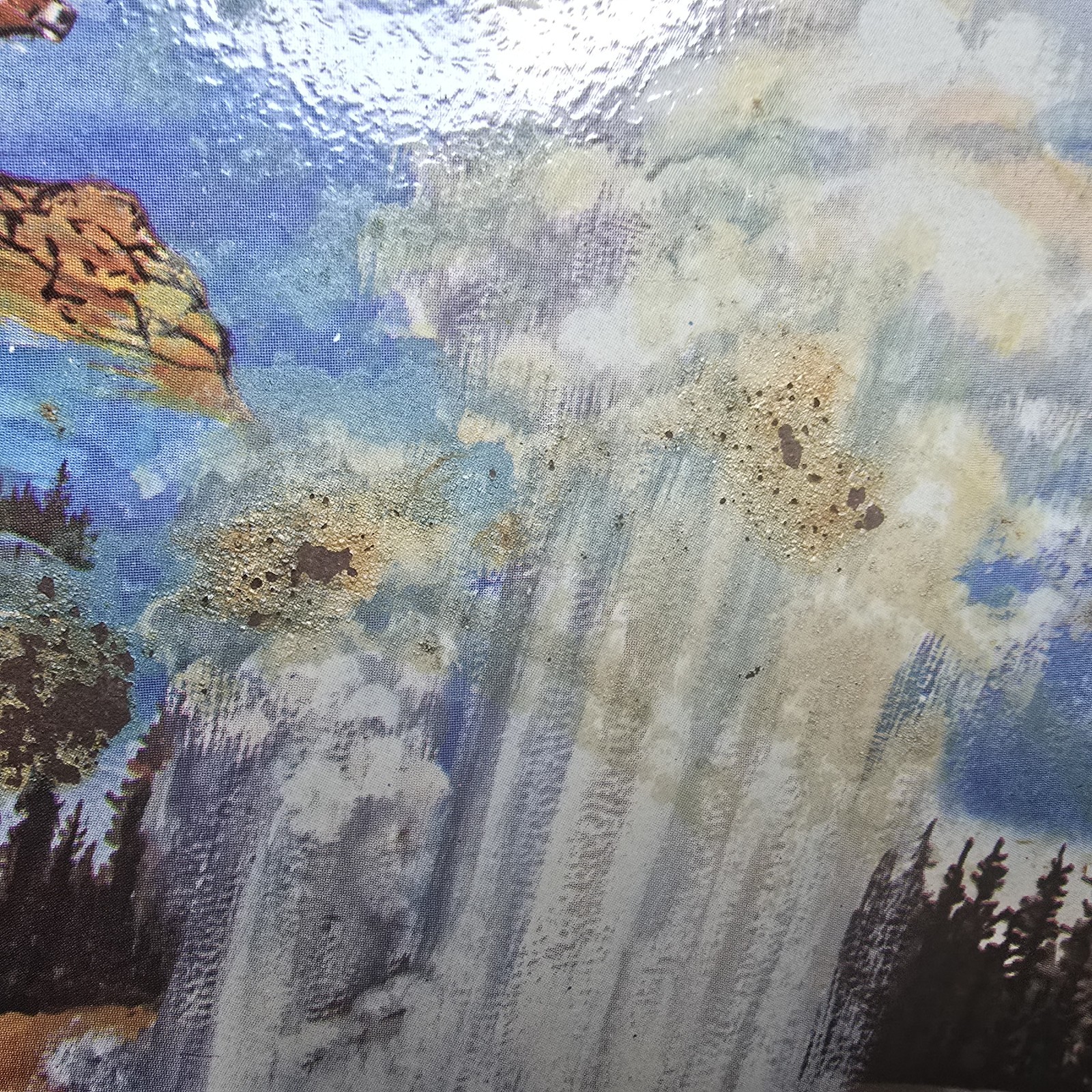 Vintage Yellowstone National Park Souvenir Tin Tray Scenic Landmarks & Animals