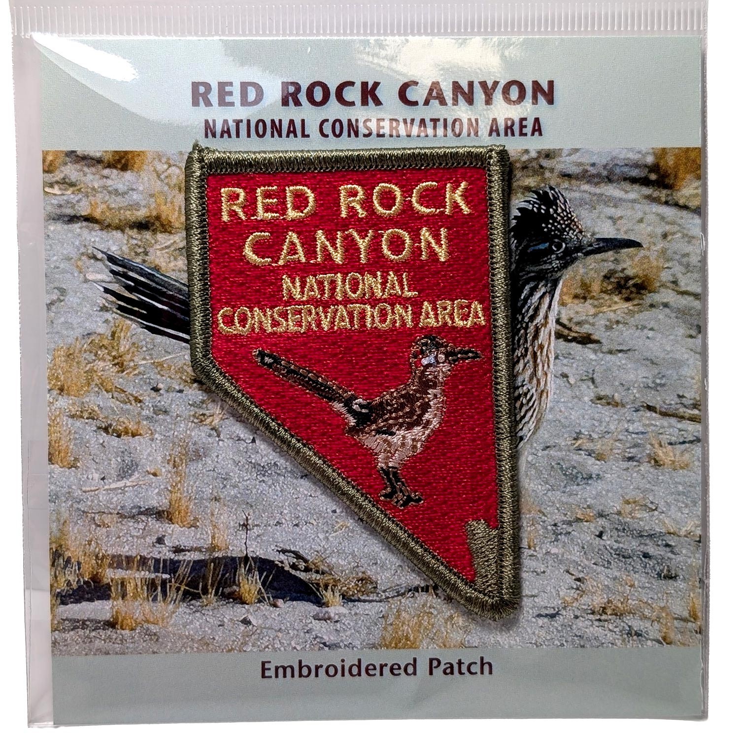 Red Rock Canyon Las Vegas Nevada State Road Runner Embroidered Patch Souvenir