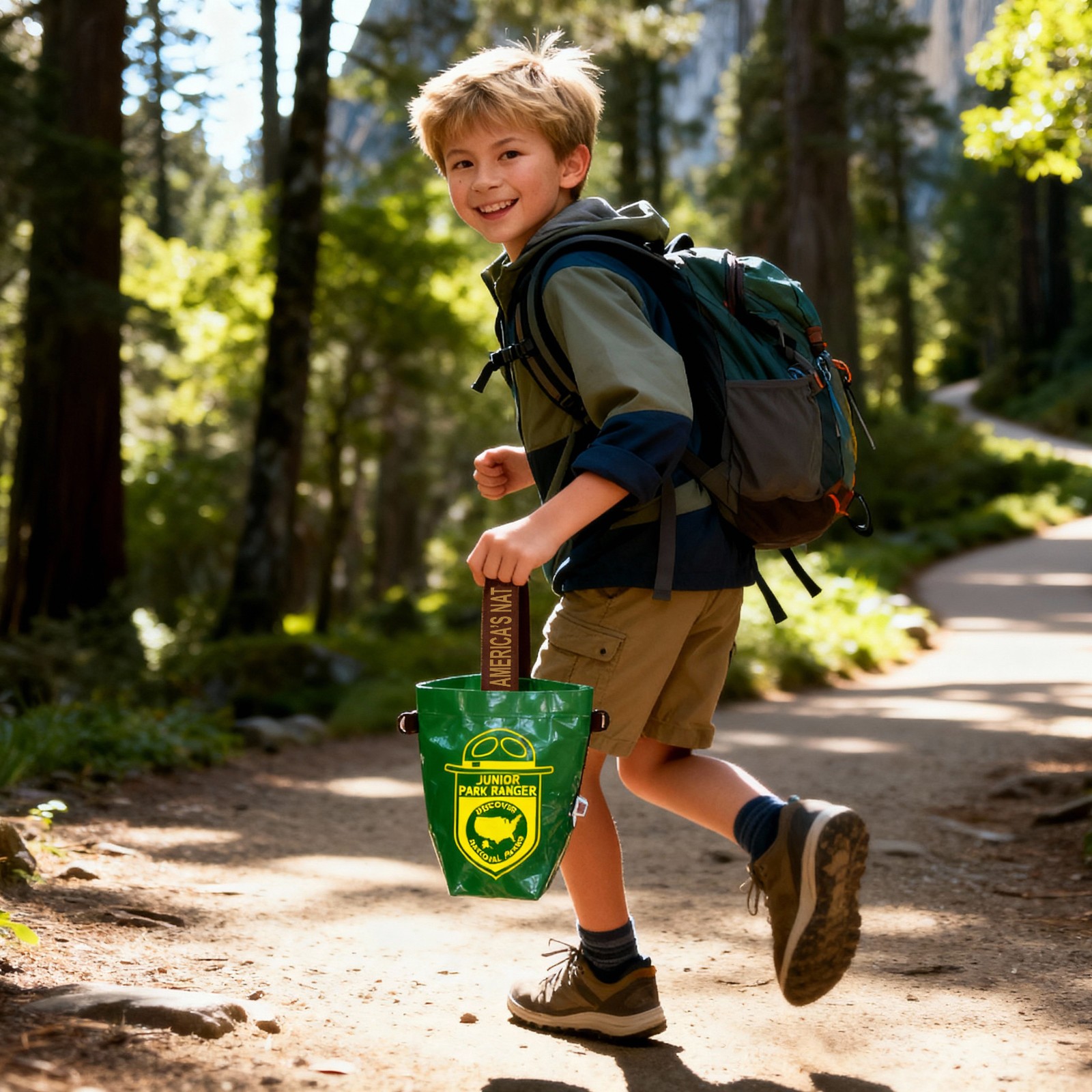National Park Junior Ranger Tote Set Waterproof Adventure Travel Bags