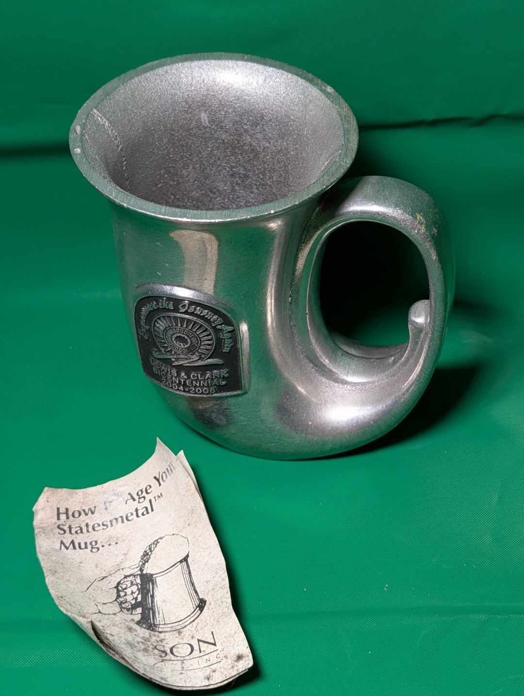 Lewis & Clark Bicentennial 2004-2006 Commemorative Pewter French Horn Coffee Mug
