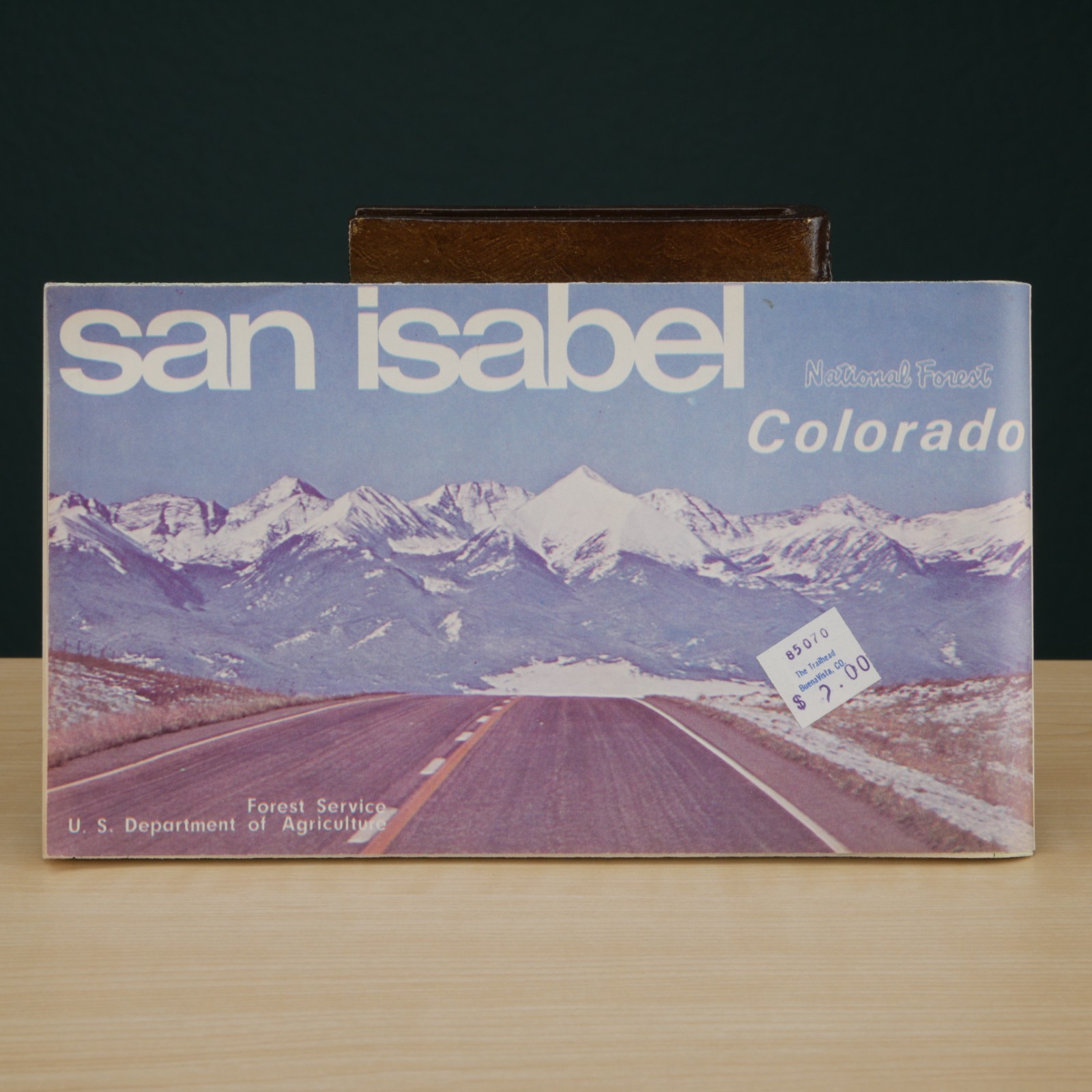 Vintage USDA 1972 San Isabel National Forest Map Colorado Forest Service