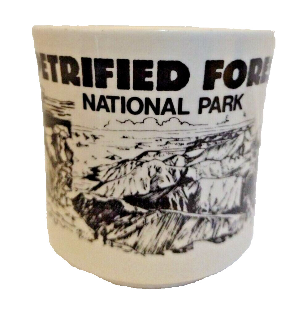 Vintage Retired Petrified Forest National Park Coffee Mug Made In England.