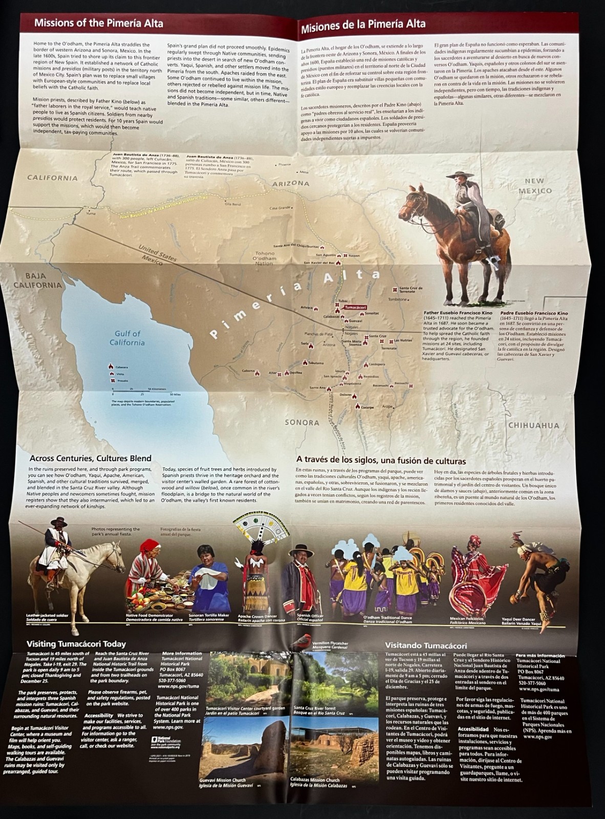 2021 Tumacacori National Historic Park Native American History Travel Brochure