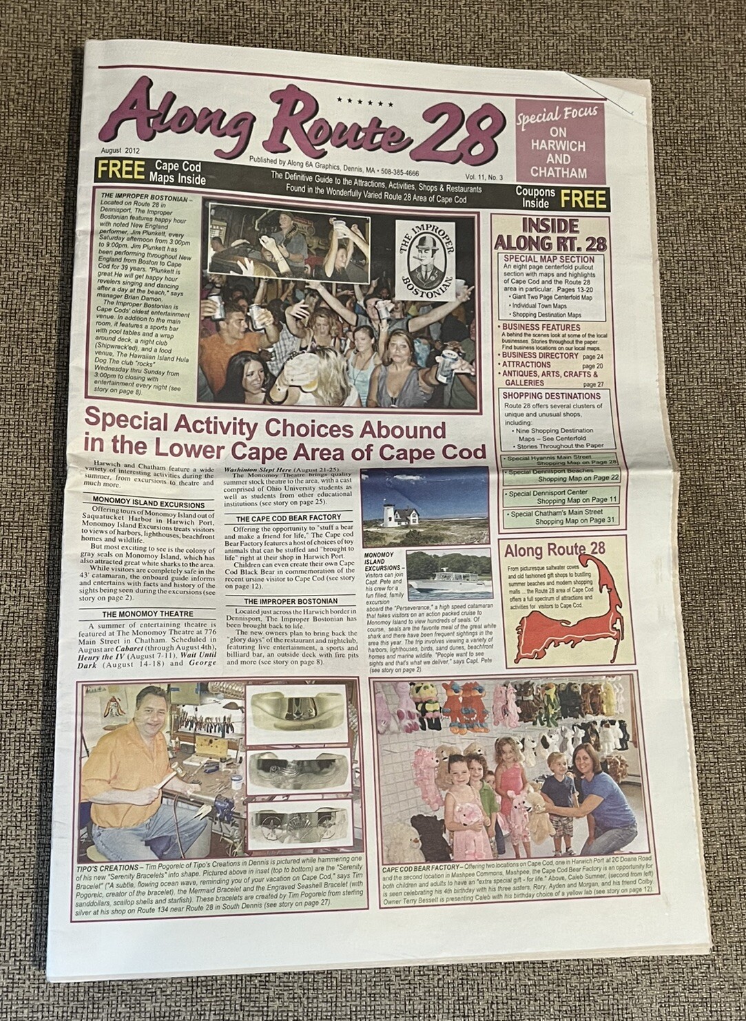 ALONG ROUTE 28 – CAPE COD NEWSPAPER AUGUST 2012