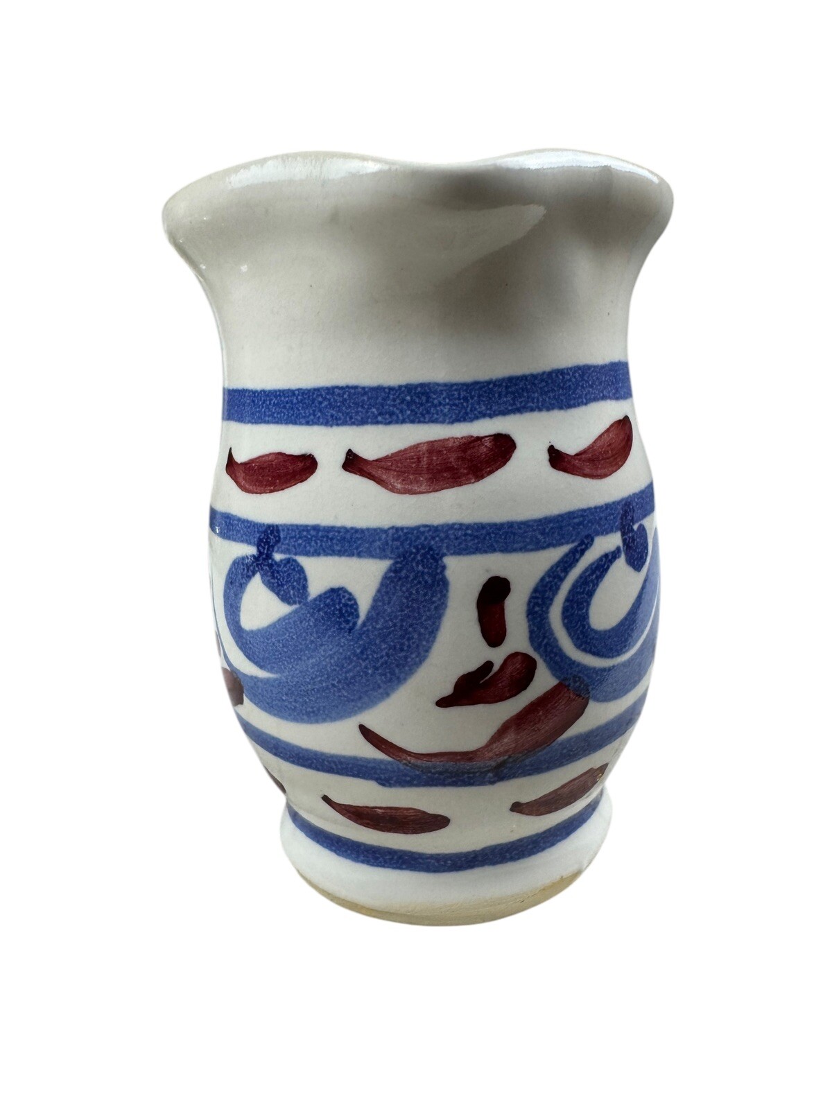 Vintage Eastern National Park Folk Pottery Pitcher Jamestown Collection Creamer