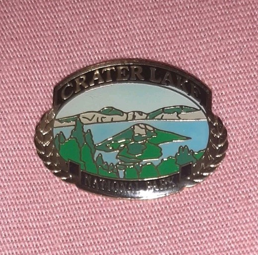 Crater Lake National Park Oregon Scenic Travel Souvenir Jacket Lapel Pin