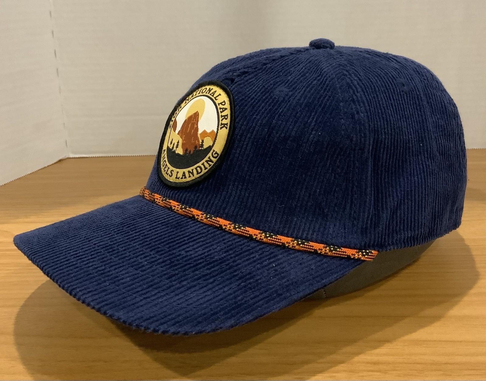 Mad Engine Zion National Park Men’s Snapback Rope Hat Navy Corduroy – Navy