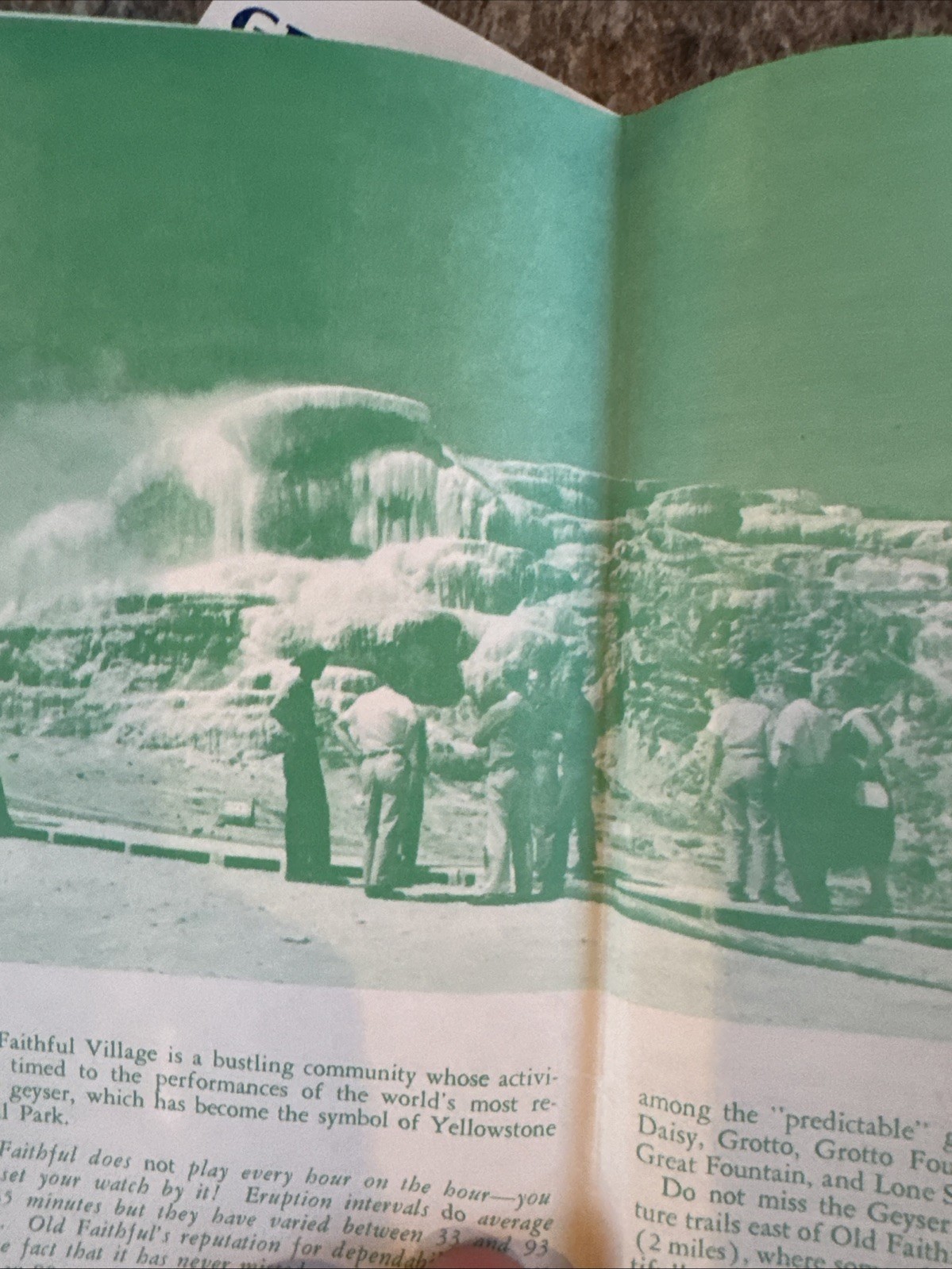 1961 YELLOWSTONE National Park Service Travel BROCHURE Wyoming Montana Idaho