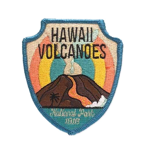 Hawaii Volcanoes National Park Patch Iron-On Applique Souvenir Gift