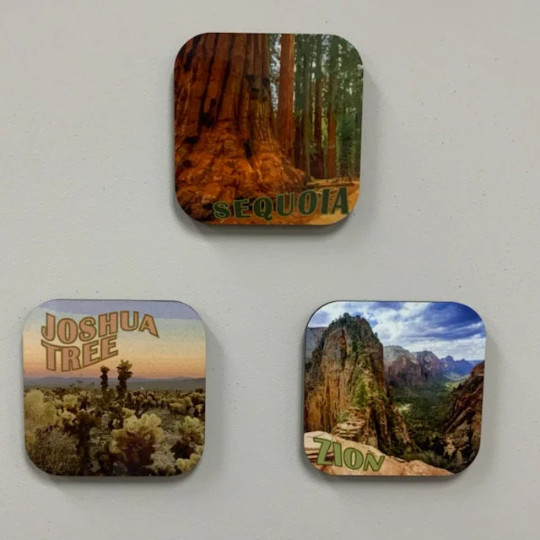 National Park Picture Magnet Set of 12 Different Beautiful National Parks