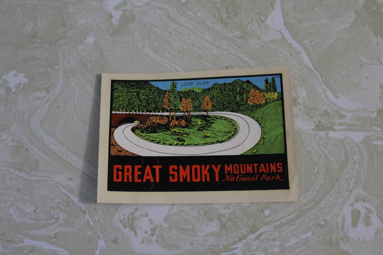 VINTAGE UNUSED DECAL FROM GREAT SMOKY MOUNTAINS NATIONAL PARK