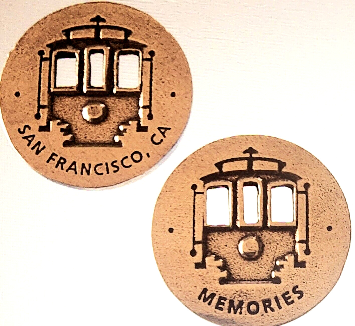CIRCA 2012 SAN FRANCISCO MEMORIES SET – NATIONAL PARK TYPE DIE CUT TOKEN