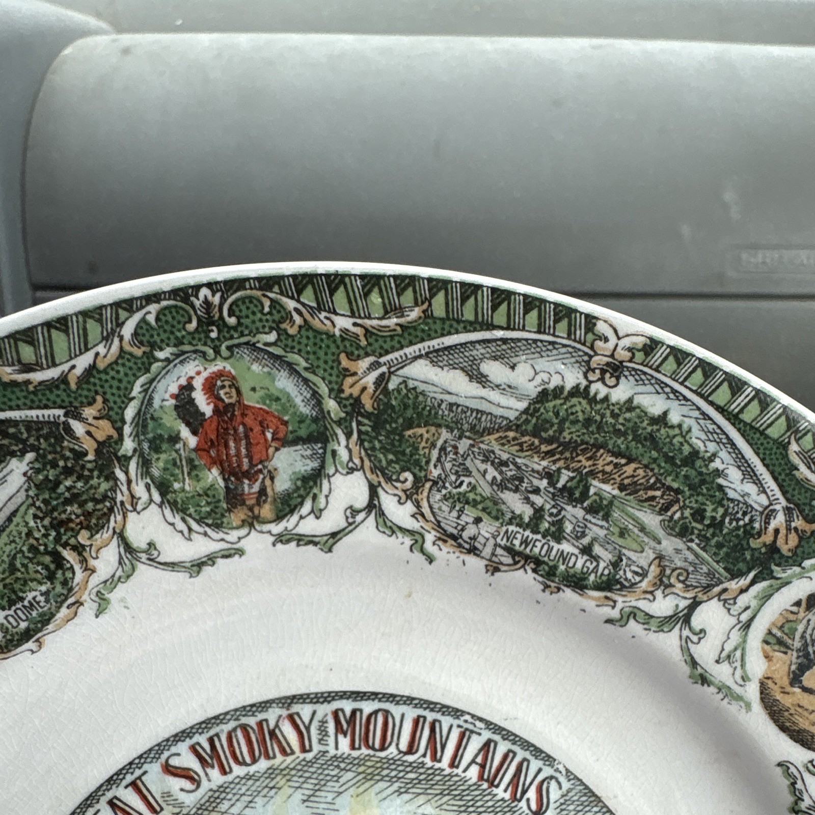 Great Smoky Mountains National Park Souvenir Plate “The Loop” 1991