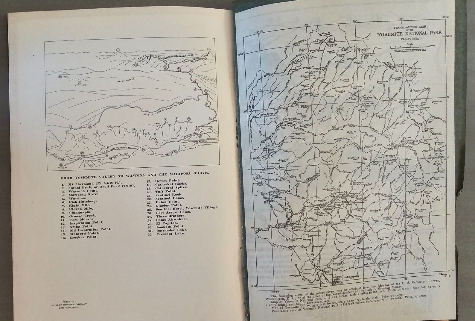 Yosemite & it’s High Sierra, Written by John H. Williams, 1914, Nice!