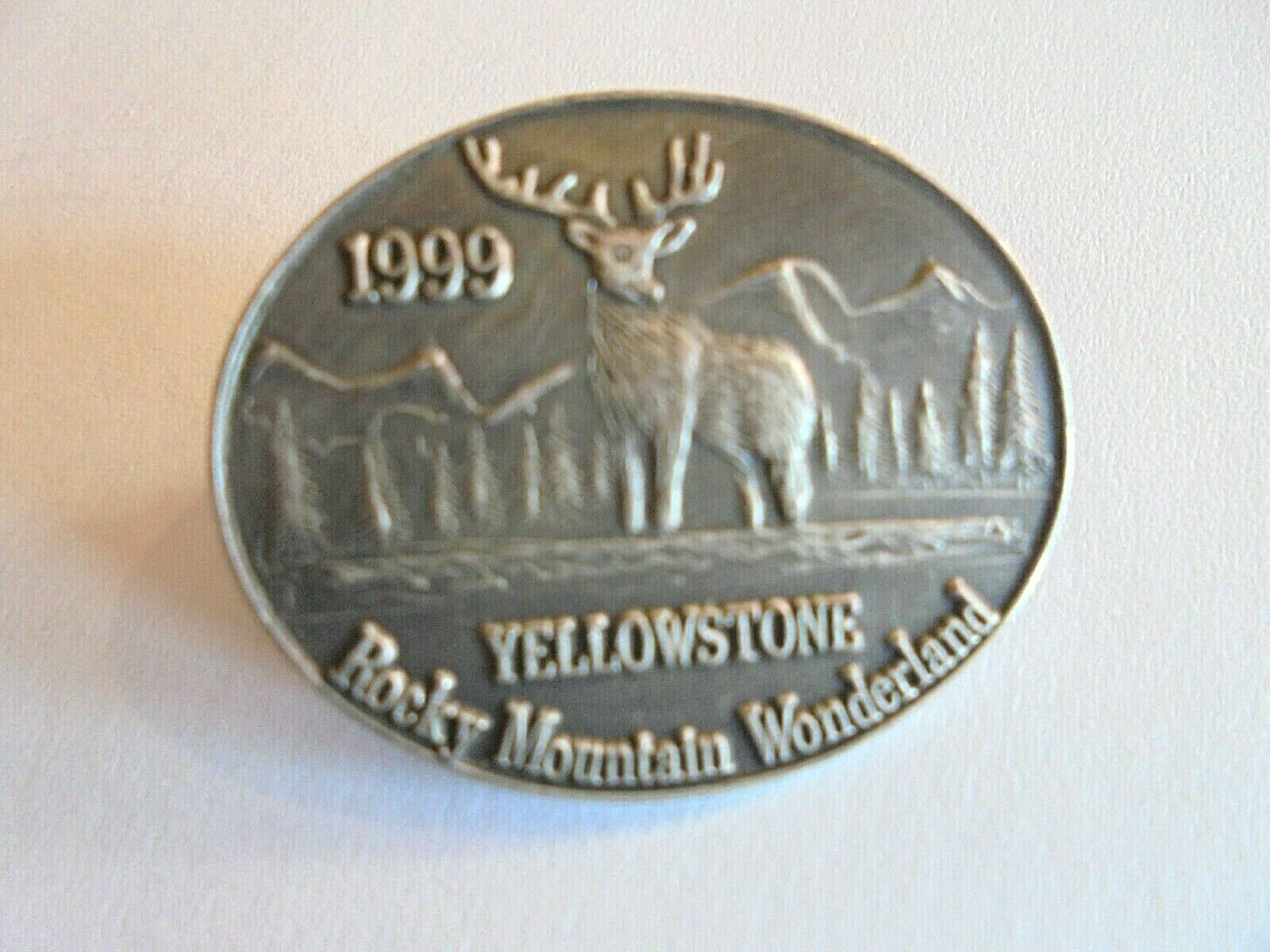 Vintage 1999 Yellowstone Rocky Mountain Wonderland Elk Pin