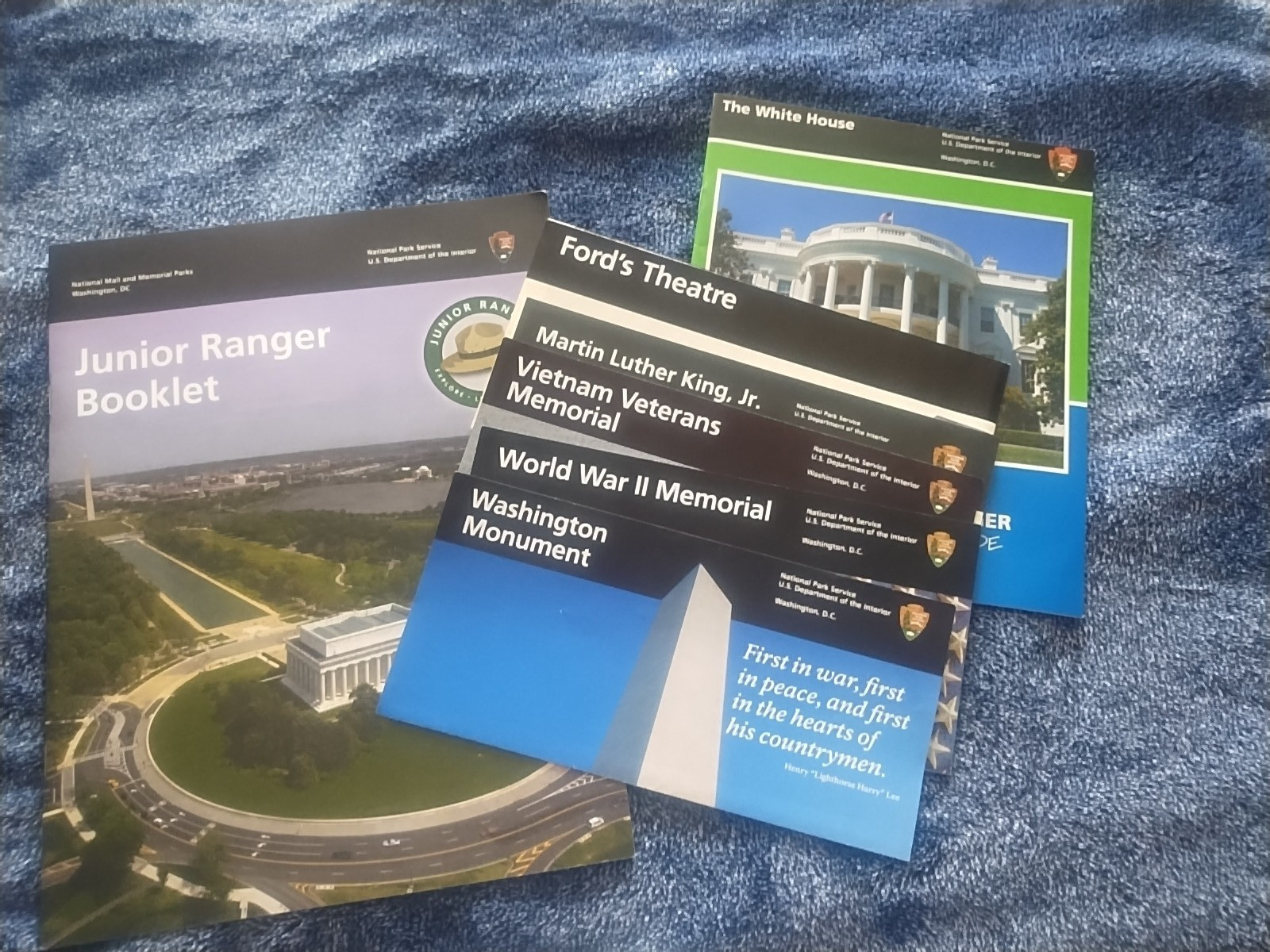 National Park Junior Ranger Books Statue Of Liberty Washington DC +Unigrids