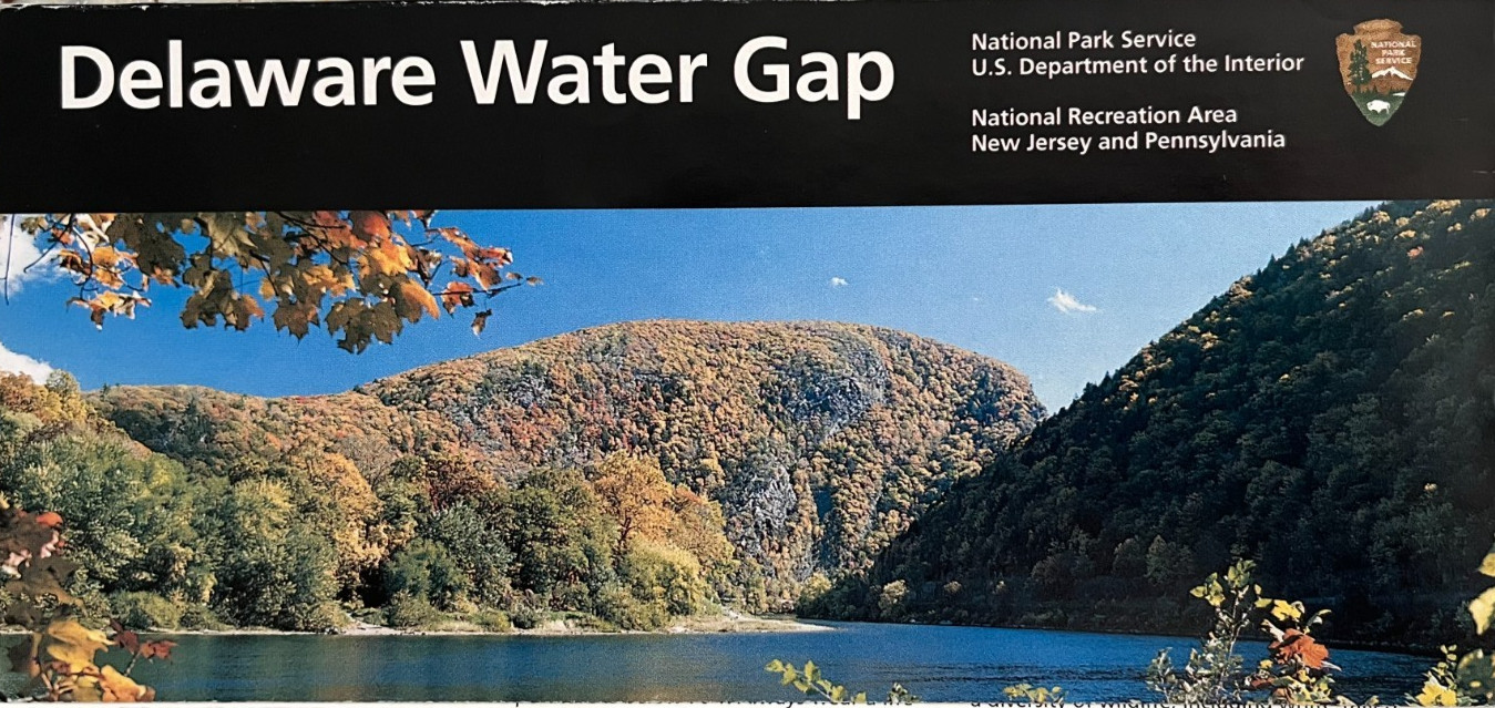 Vintage 2008 DELAWARE WATER GAP NATIONAL PARK SERVICE UNIGRID BROCHURE/MAP