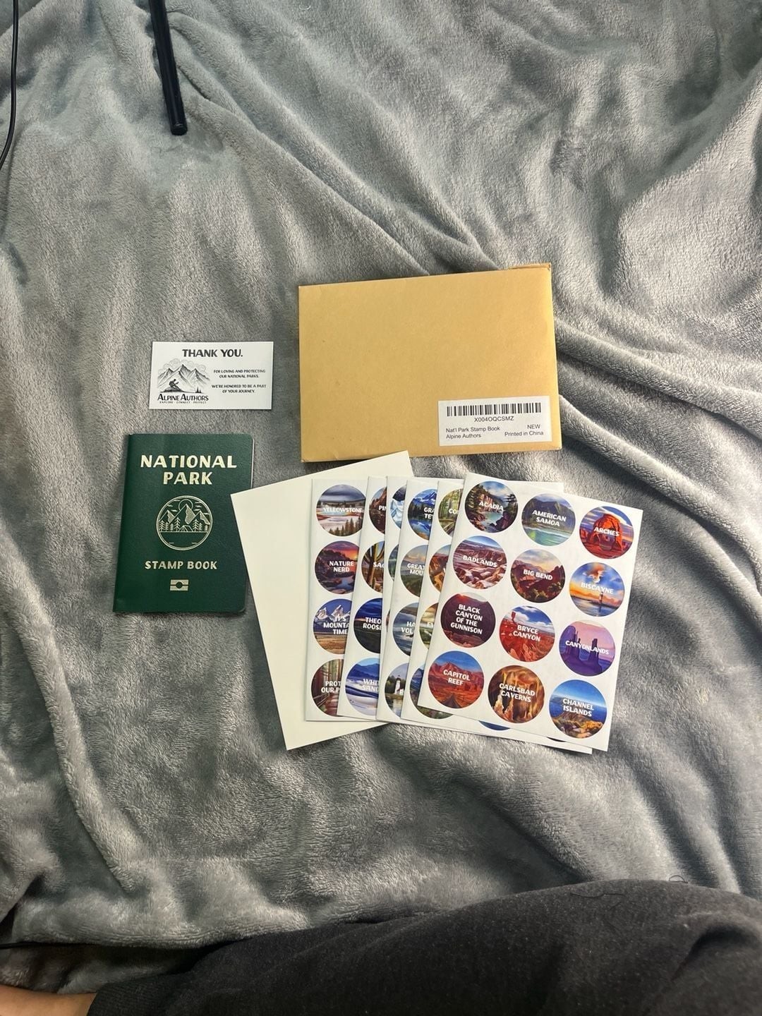 Alpine Authors National Park Stamp Book and Sticker Set ⭐️