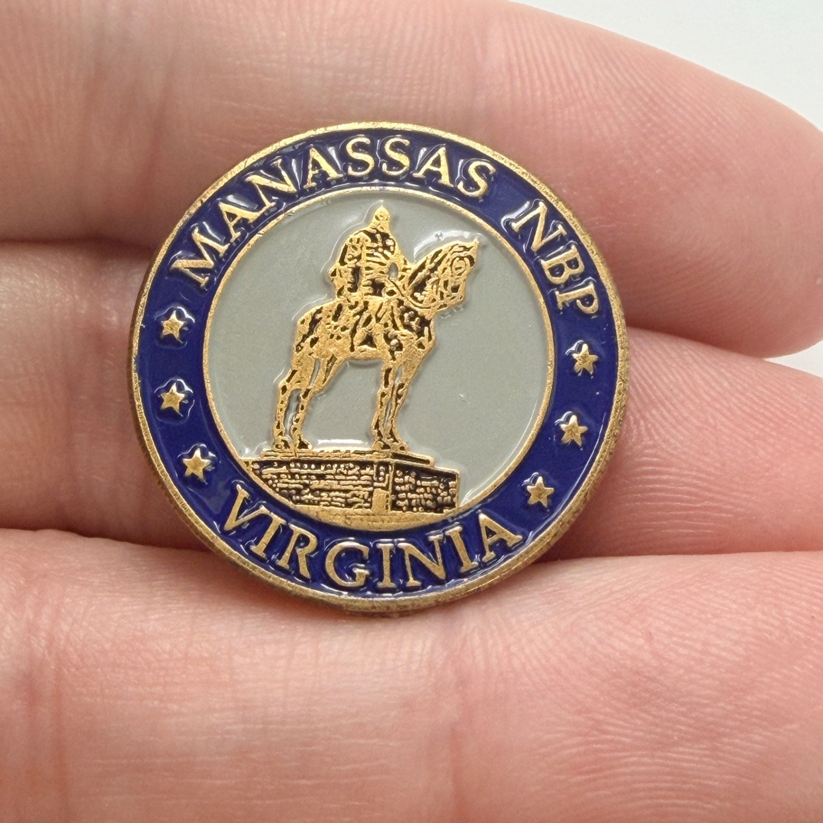 Manassas National Battlefield Park Lapel Pin Virginia Civil War Vintage NBP