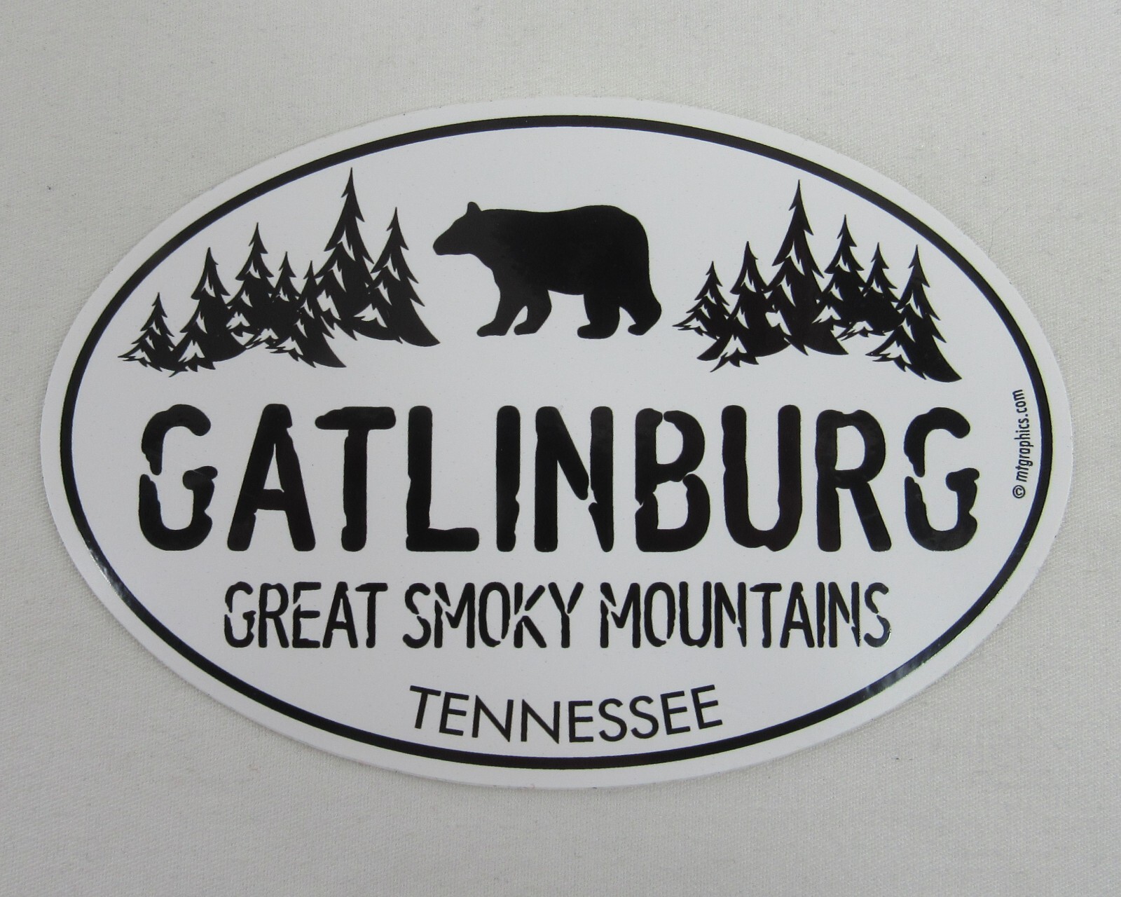 Gatlinburg Tennessee Sticker Peel & Stick Great Smoky Mountains Black Bear