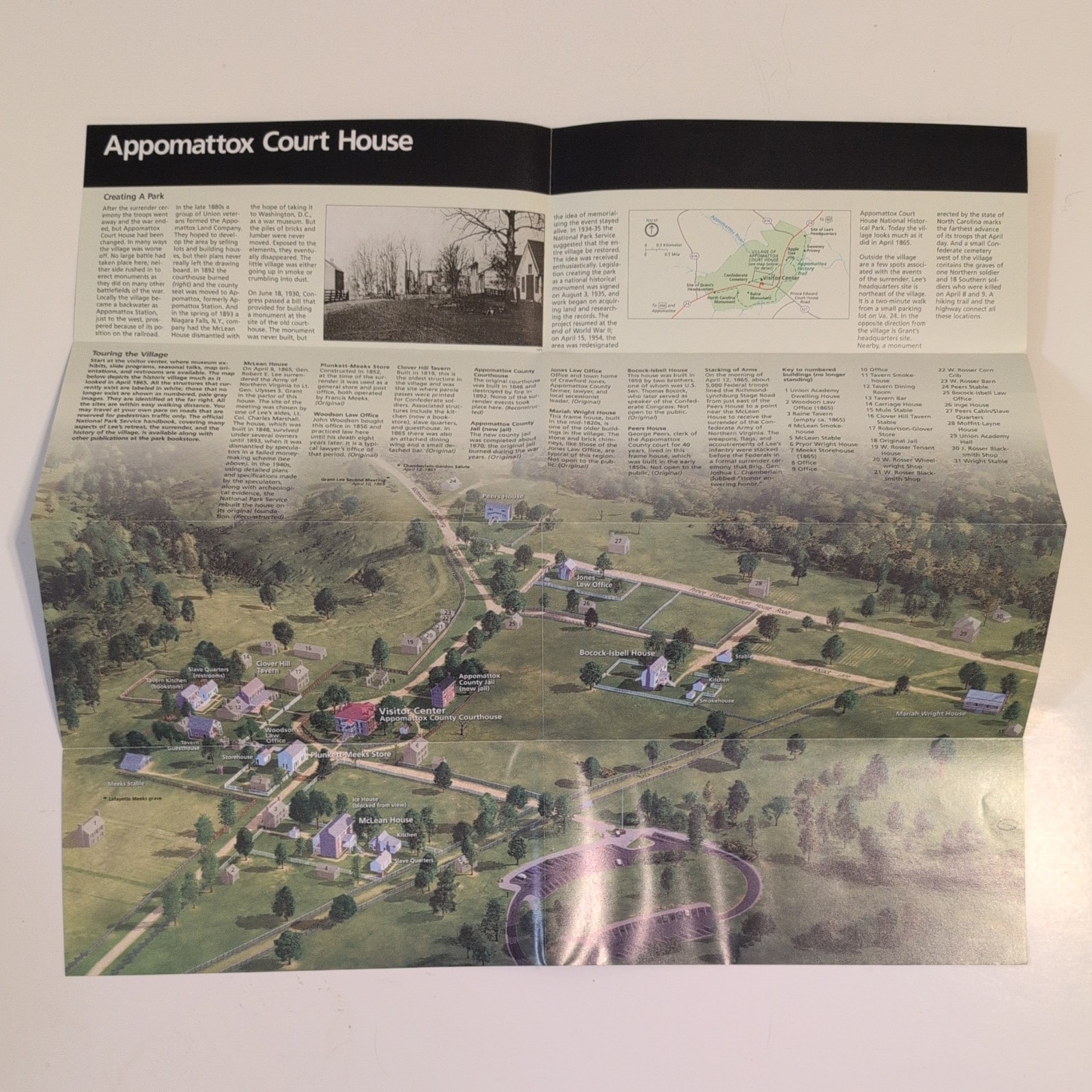 Appomattox Court House National Park Service NPS Unigrid GPO 2008 Reprint 2004