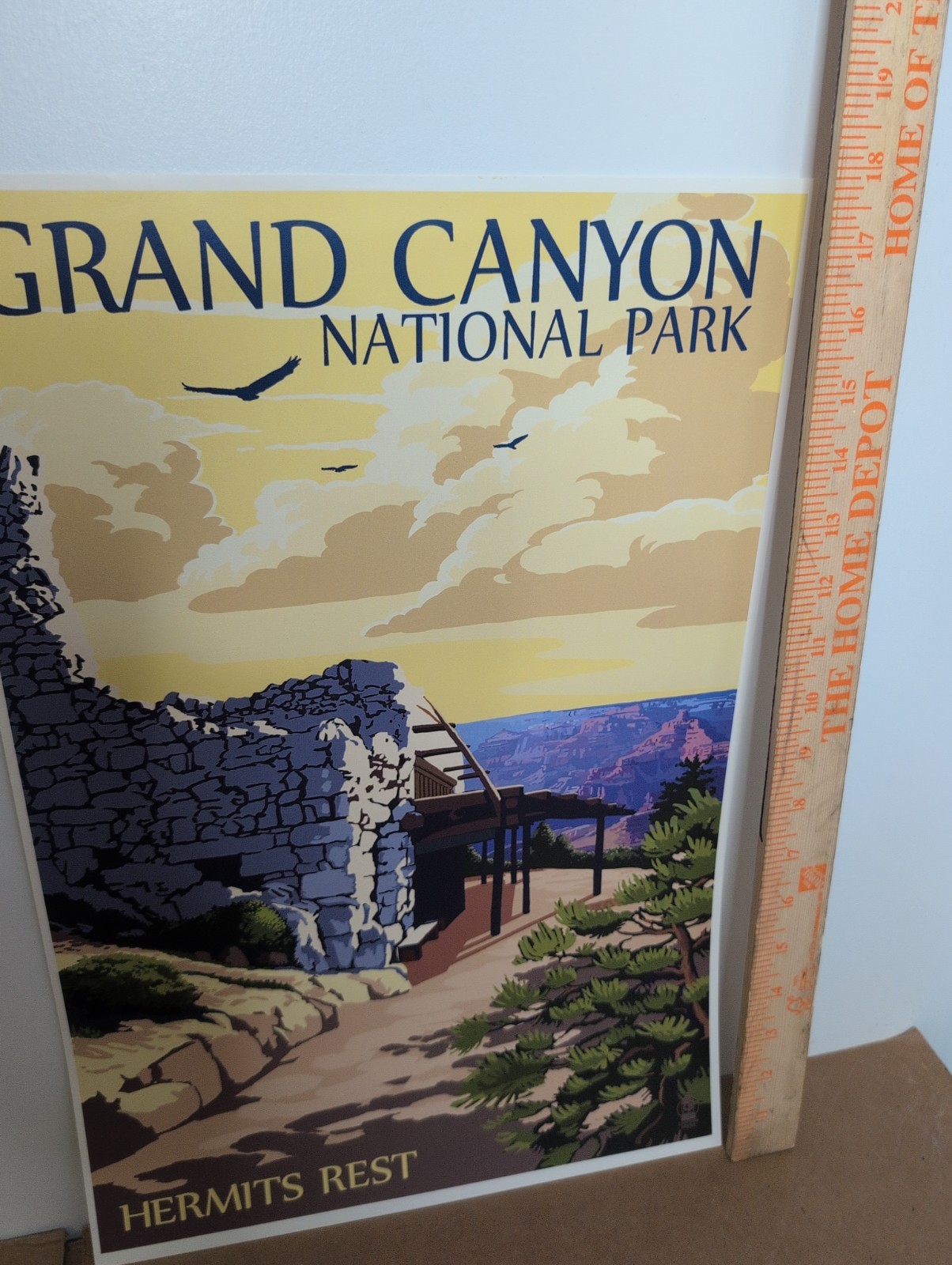 Grand Canyon National Park Hermit’s Rest Poster 18 In X 12 In Lantern Press