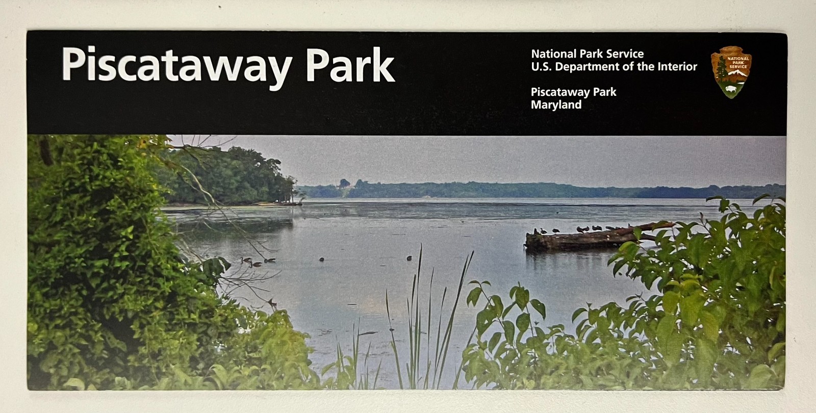 2010 Piscataway Maryland National Park Service Travel Nature Guide Brochure Map