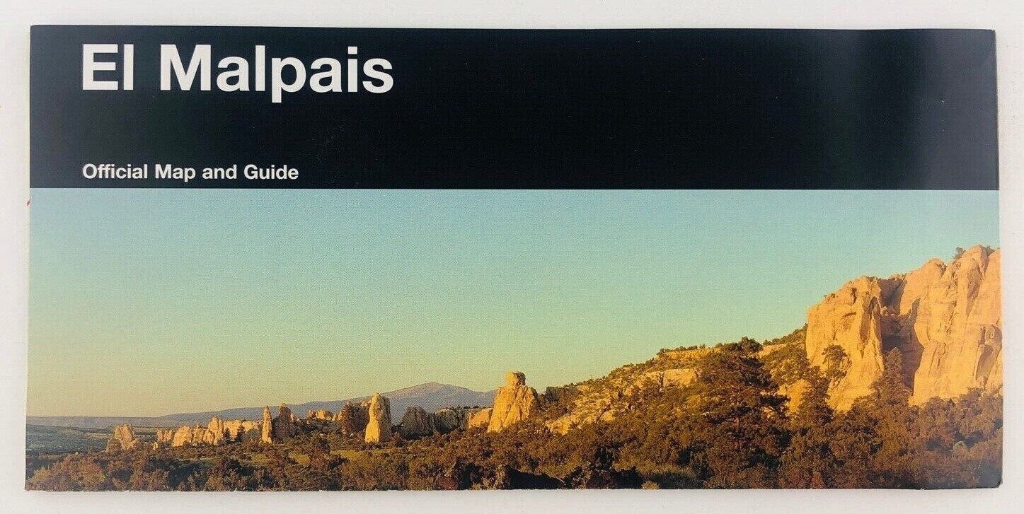 El Malpais National Monument Conservation Area New Mexico NM Guide Brochure Map
