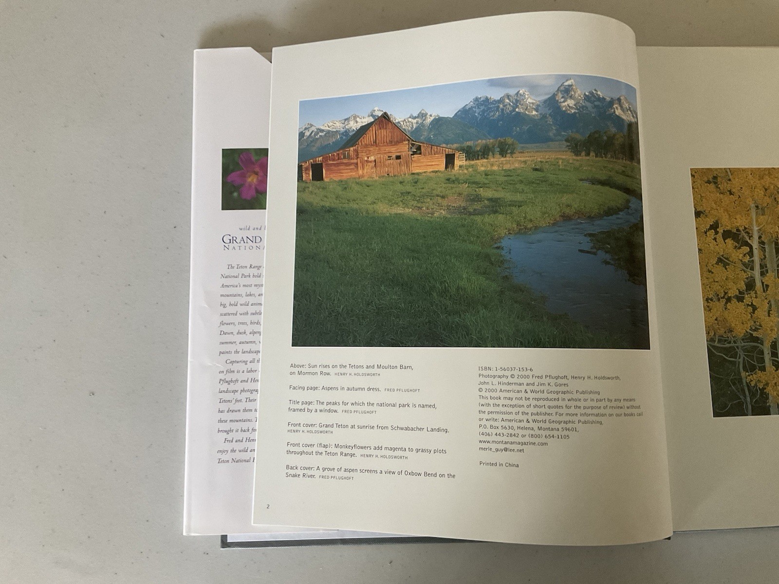 Grand Teton National Park Illustrated Photography Book Wyoming Photography