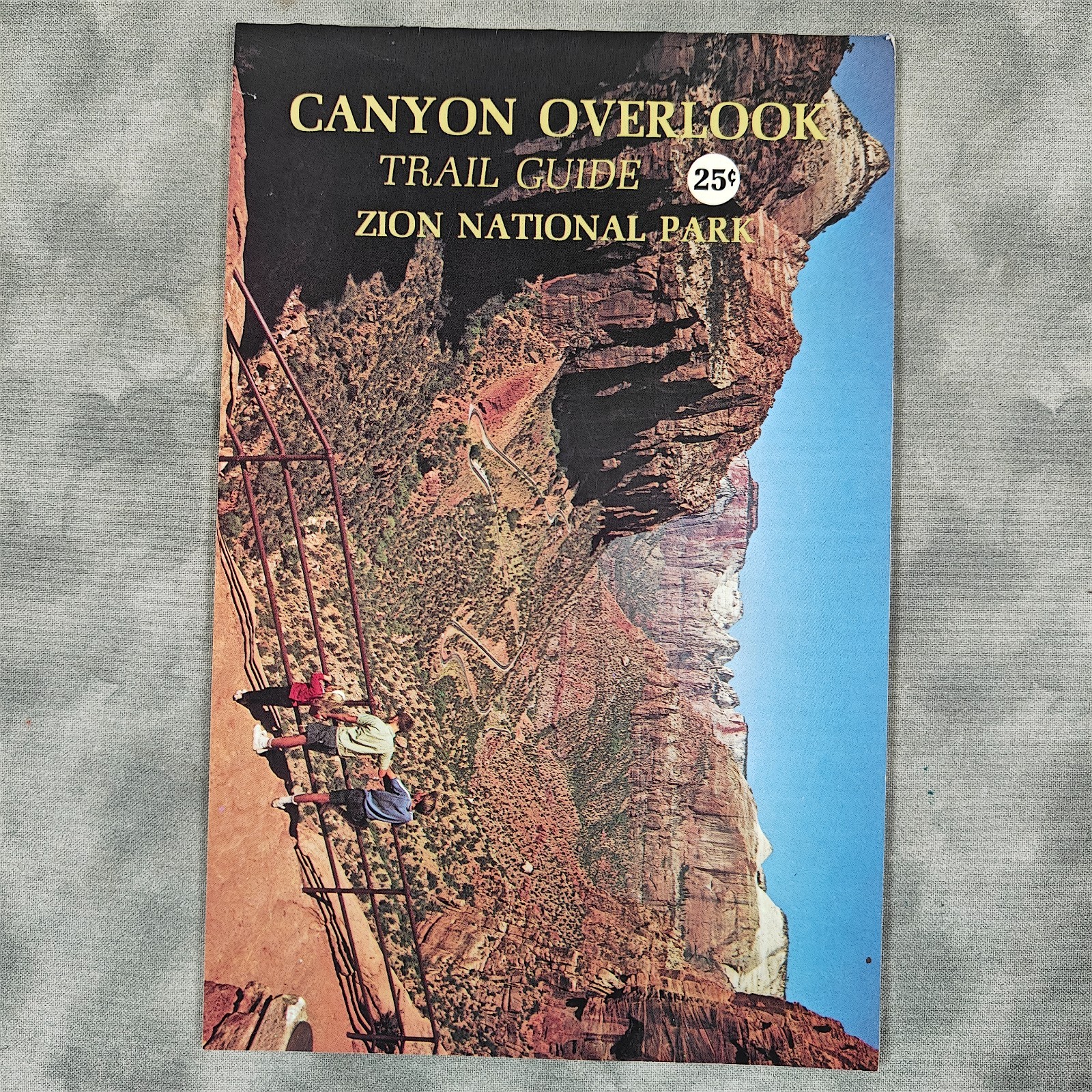 1976 Canyon Overlook Trail Guide Zion National Park Booklet Vintage