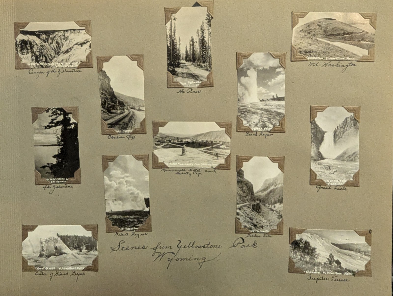 Vintage 1920’s Yellowstone Nat’l Park Photos