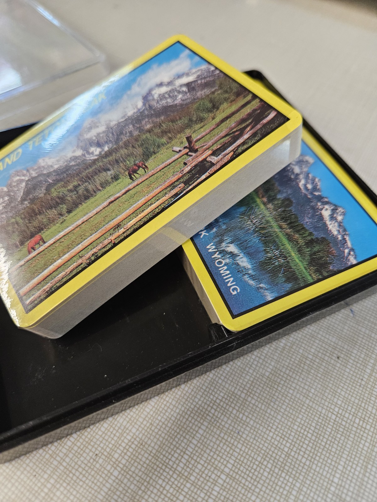 New 1960s Vintage Grand Tetons Playing Cards Decks Wyoming