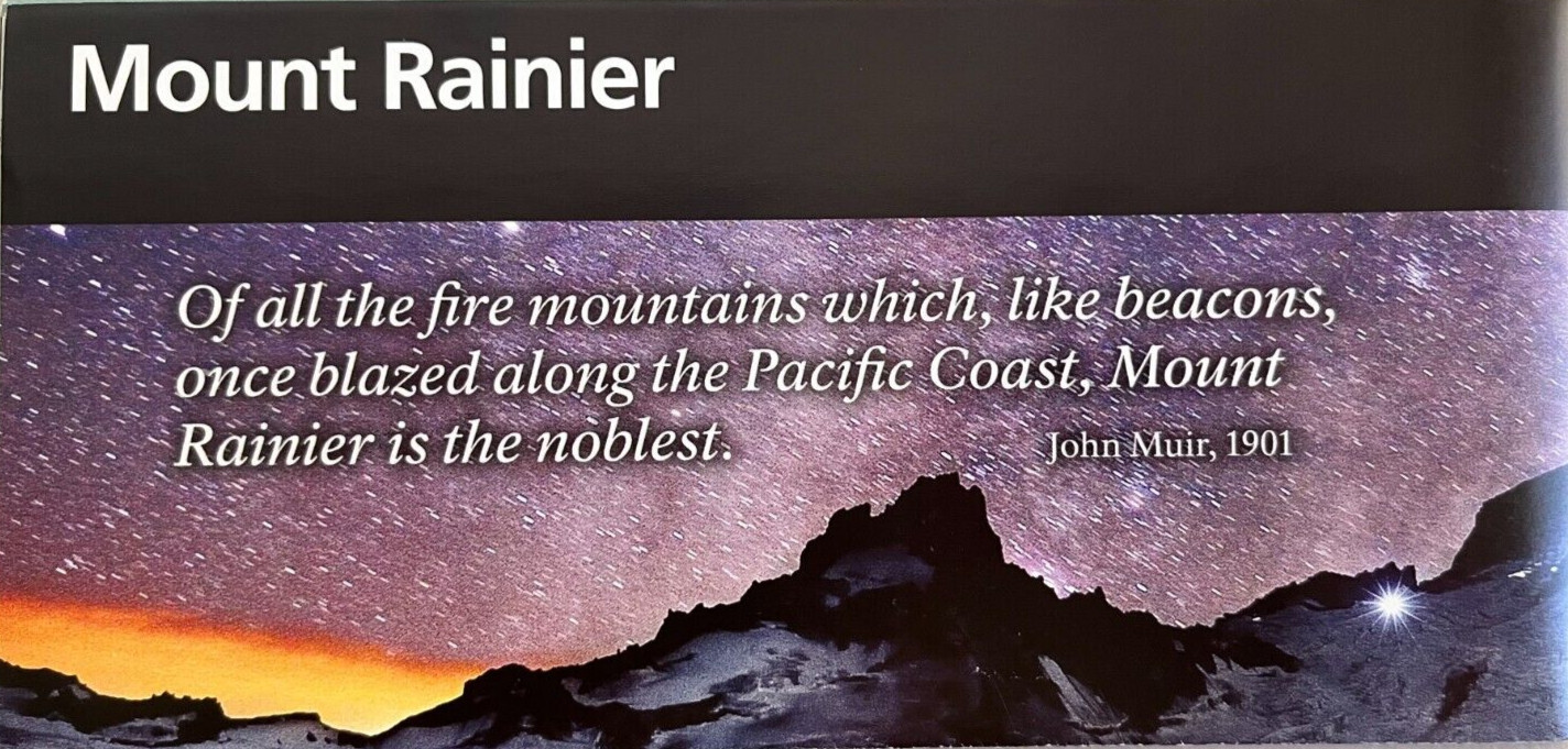 New MOUNT RAINIER NP – Washington NATIONAL PARK SERVICE UNIGRID BROCHURE/MAP