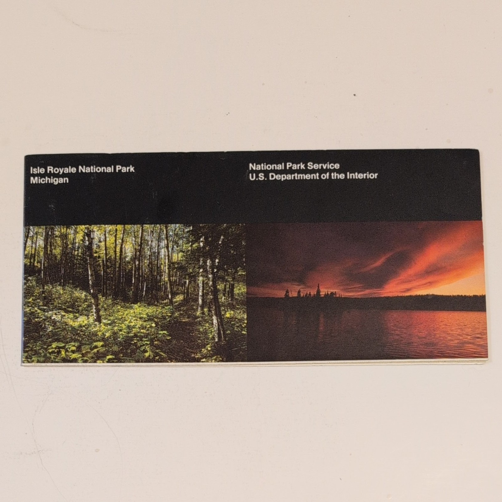 Isle Royale National Park Service NPS Unigrid Brochure GPO 1998 Reprint 1998
