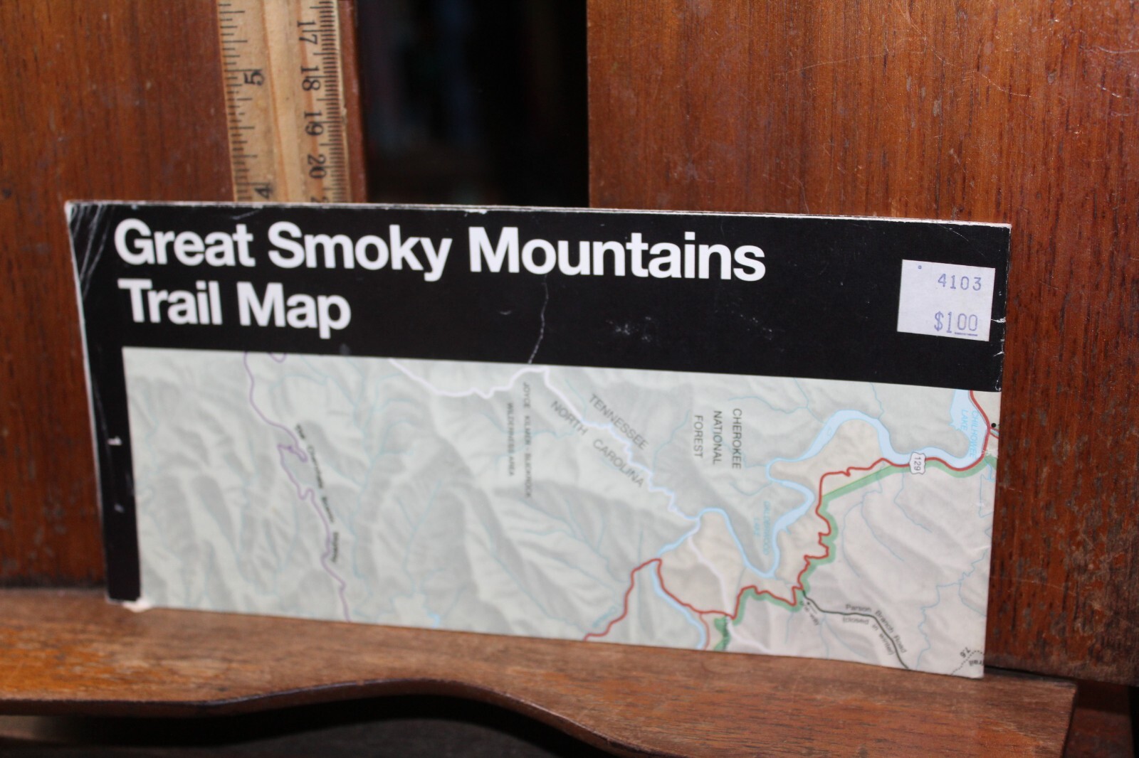 Vintage National Park Travel Map Brochure Great Smoky Mountains 1999