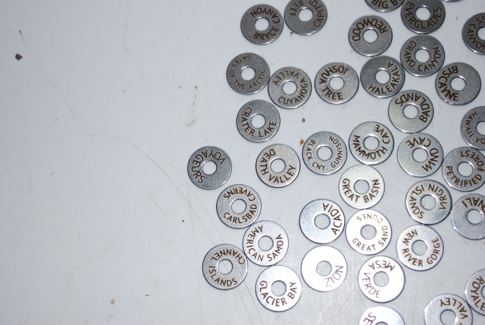 The Wander Club National Park Tokens Lot w/ Ring & Pouch – 50+ Travel Tokens