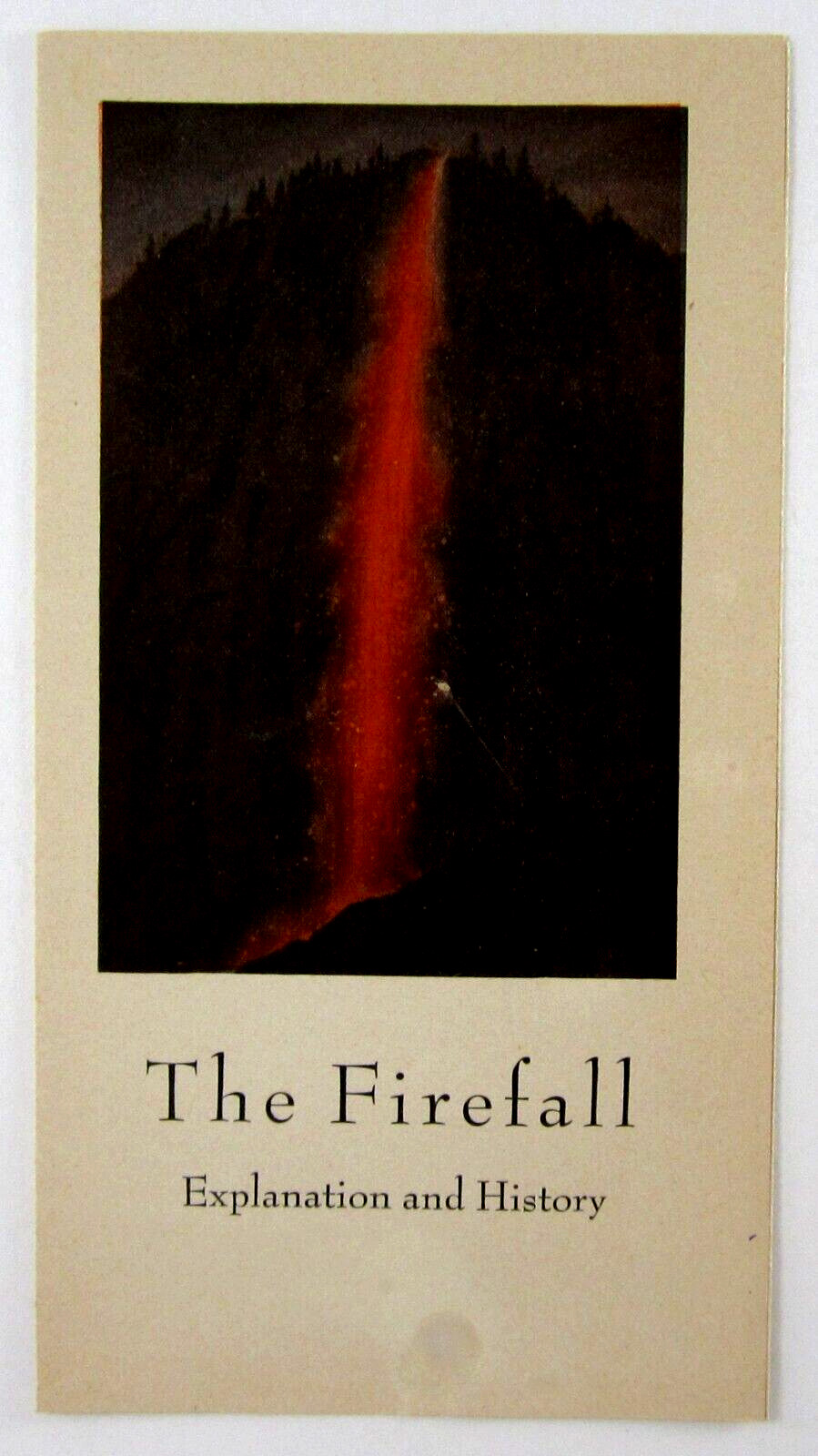 Vintage Yosemite Firefall Camp Curry History Travel Brochure Glacier Point 1941