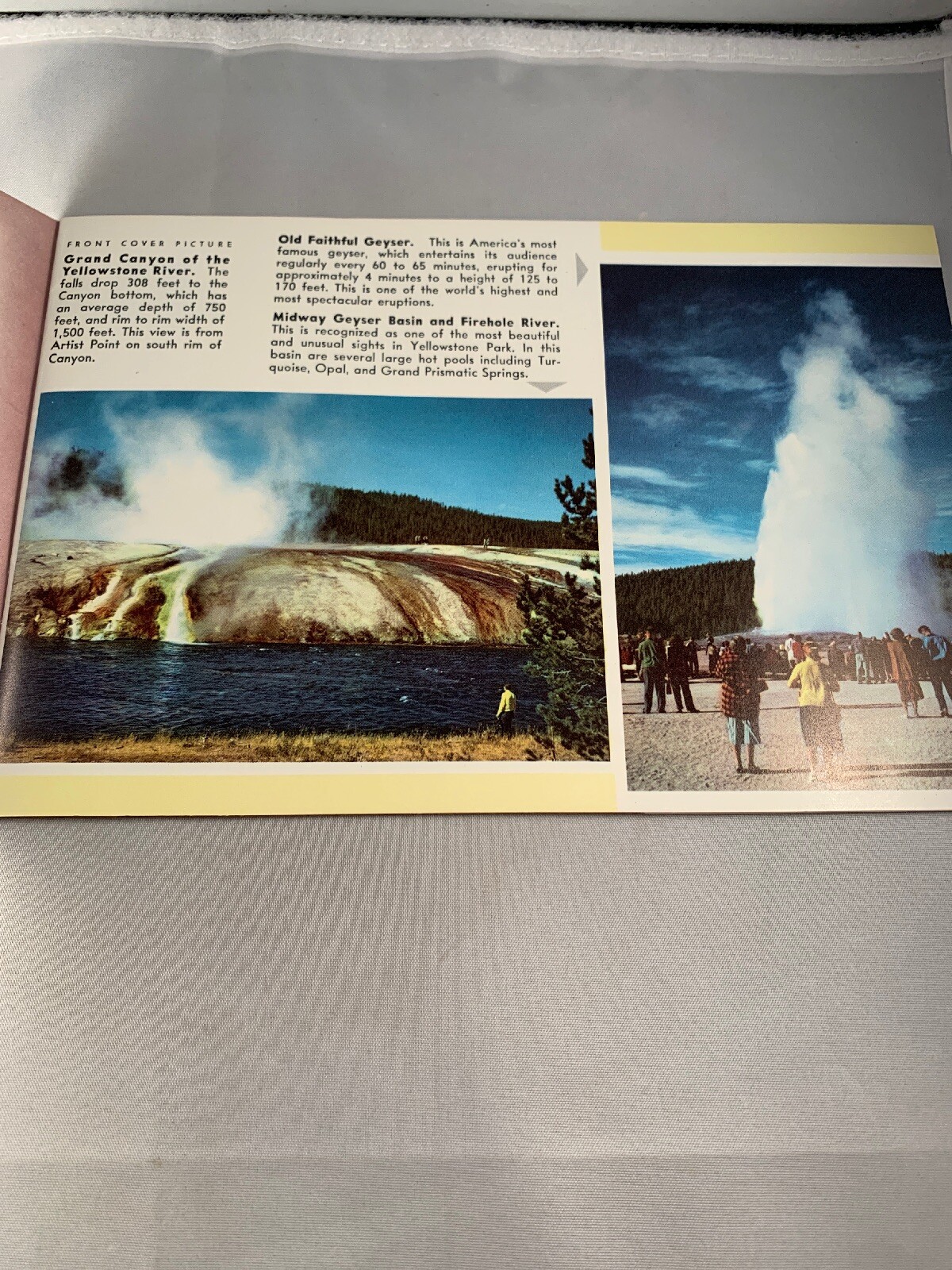 1968 Yellowstone Grand Teton National Park Color Brochure