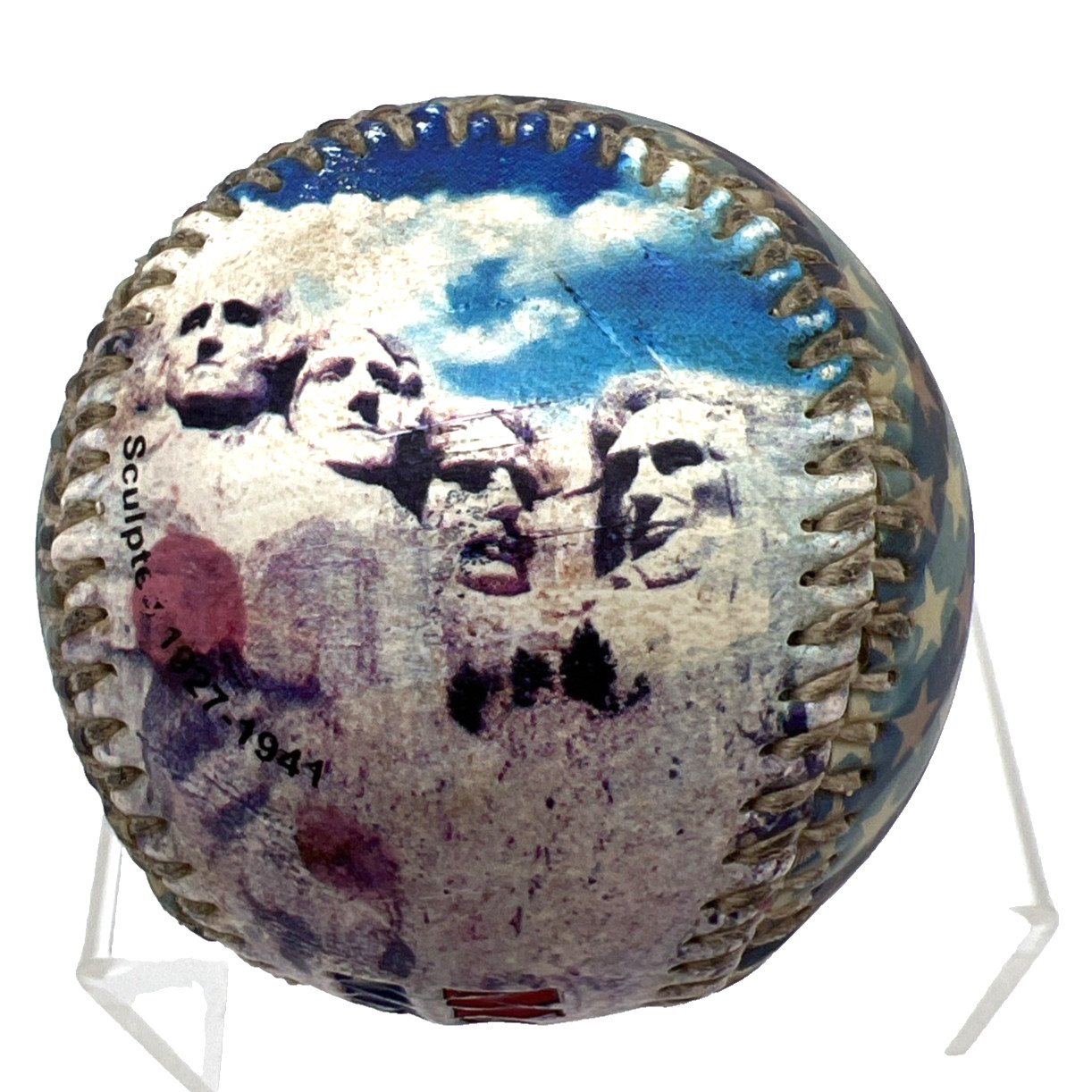 Mount Rushmore National Memorial Souvenir Baseball Gutzon Borglum South Dakota