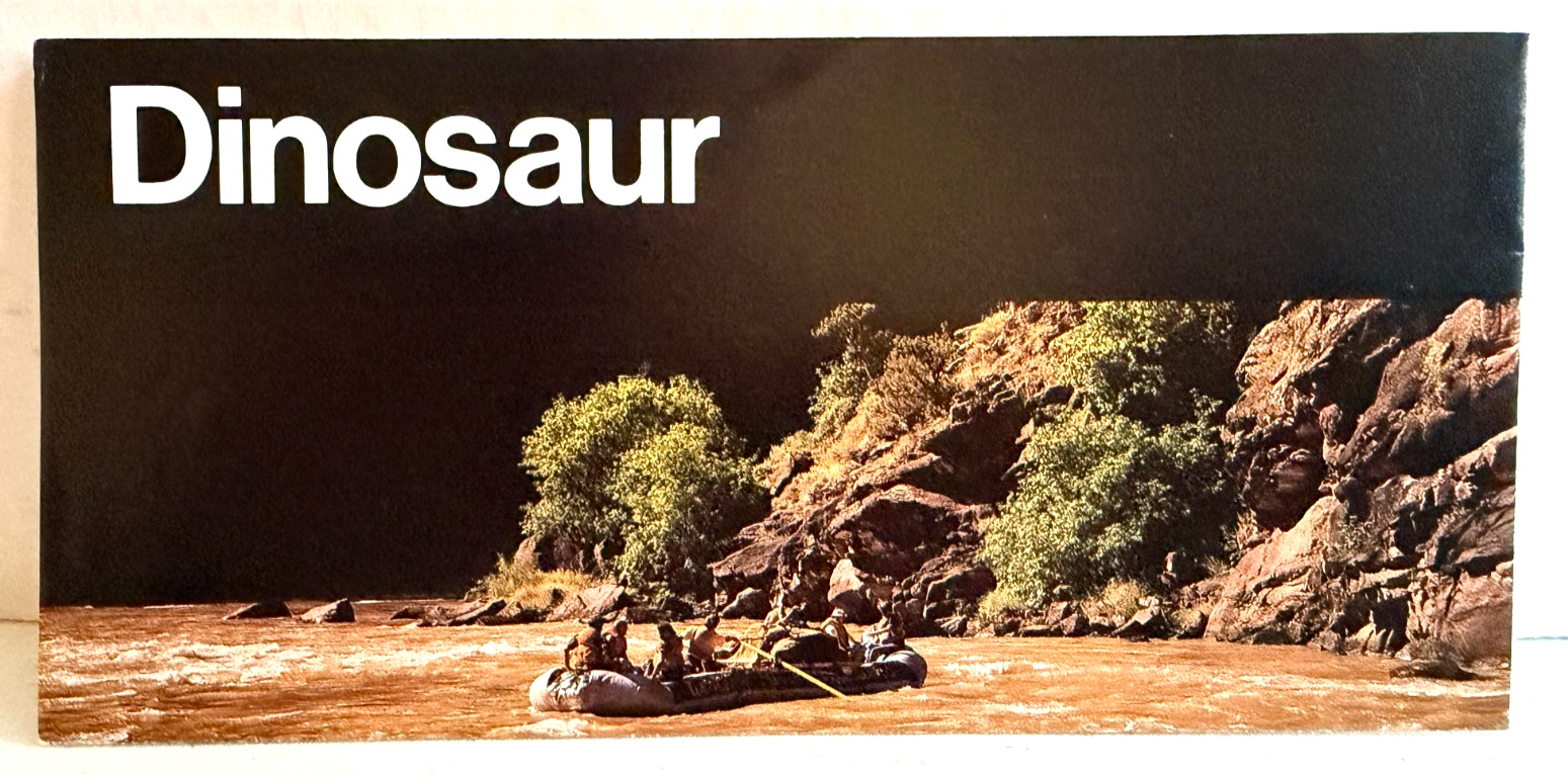 Vintage Dinosaur National Park Official Map and Guide US Dept of Interior!