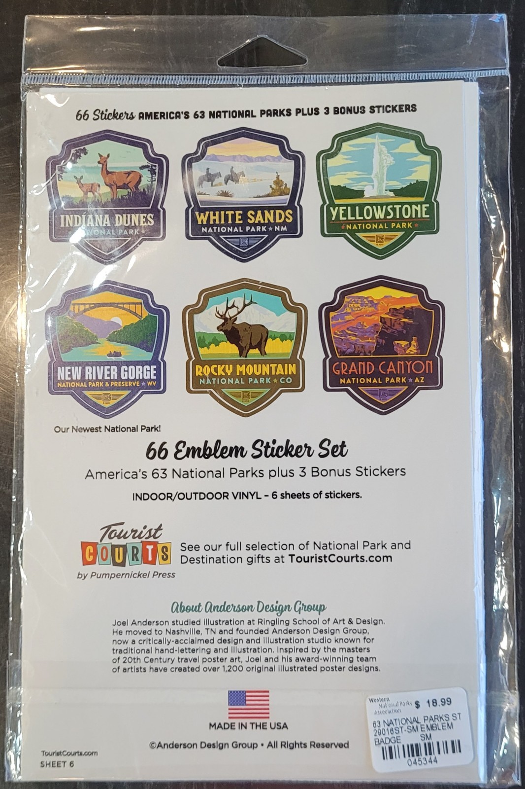 National Parks Emblem Badge Set 63 Plus 3 Extra