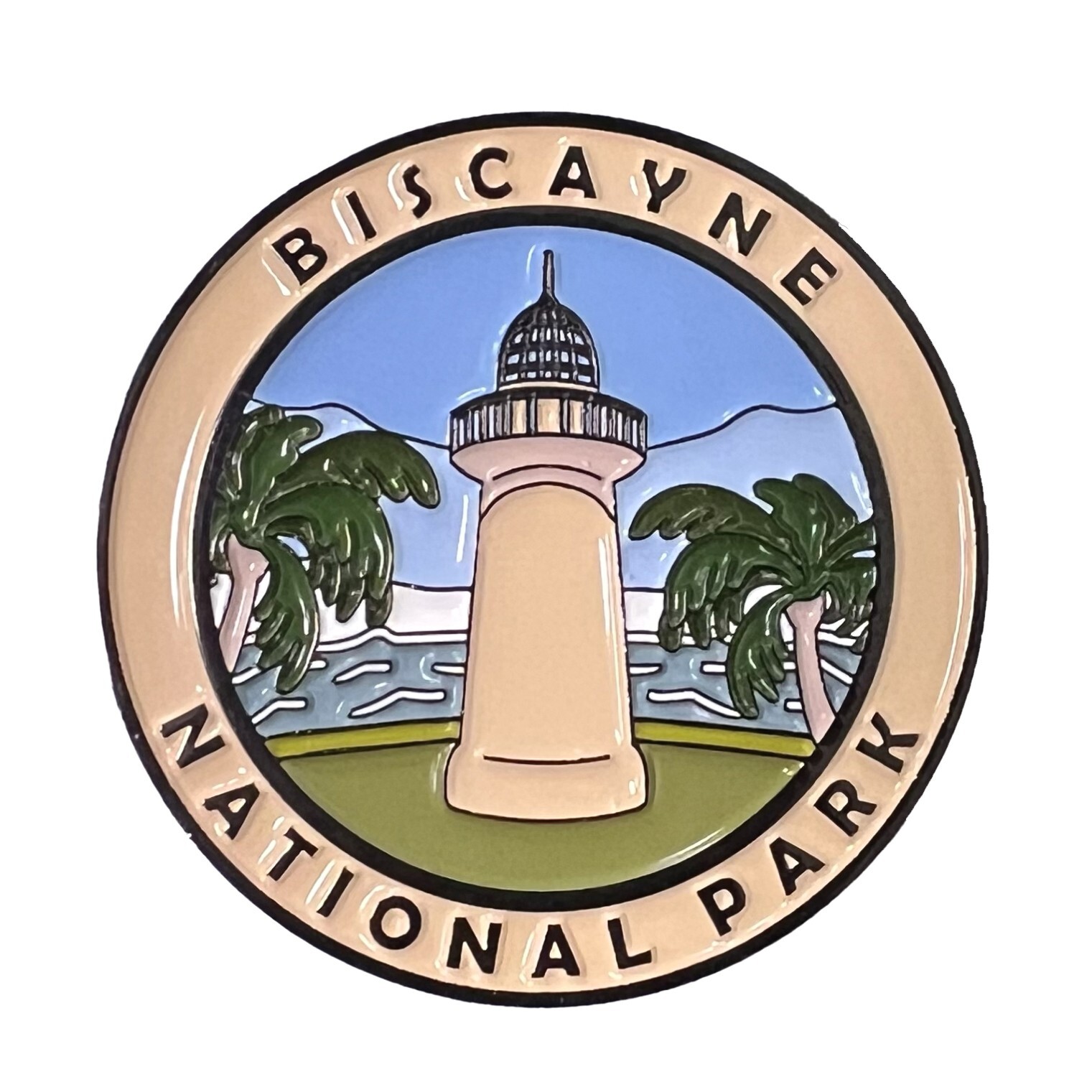 Cre8Travel Biscayne National Park Collectible Magnet – Enamel Finish, 52mm NEW