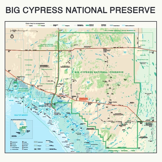 Florida National Park Bandanna 2-Pack Bundle Everglades Big Cypress Map Nature