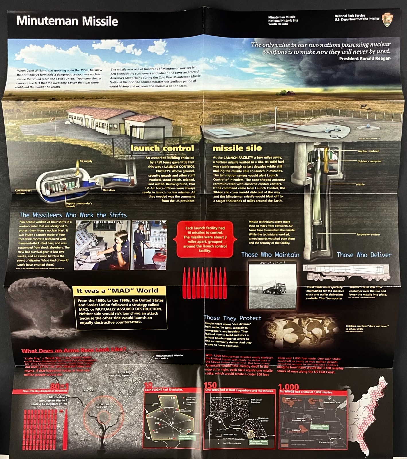 2018 Minuteman Missile National Historic Site South Dakota Guide Brochure Travel