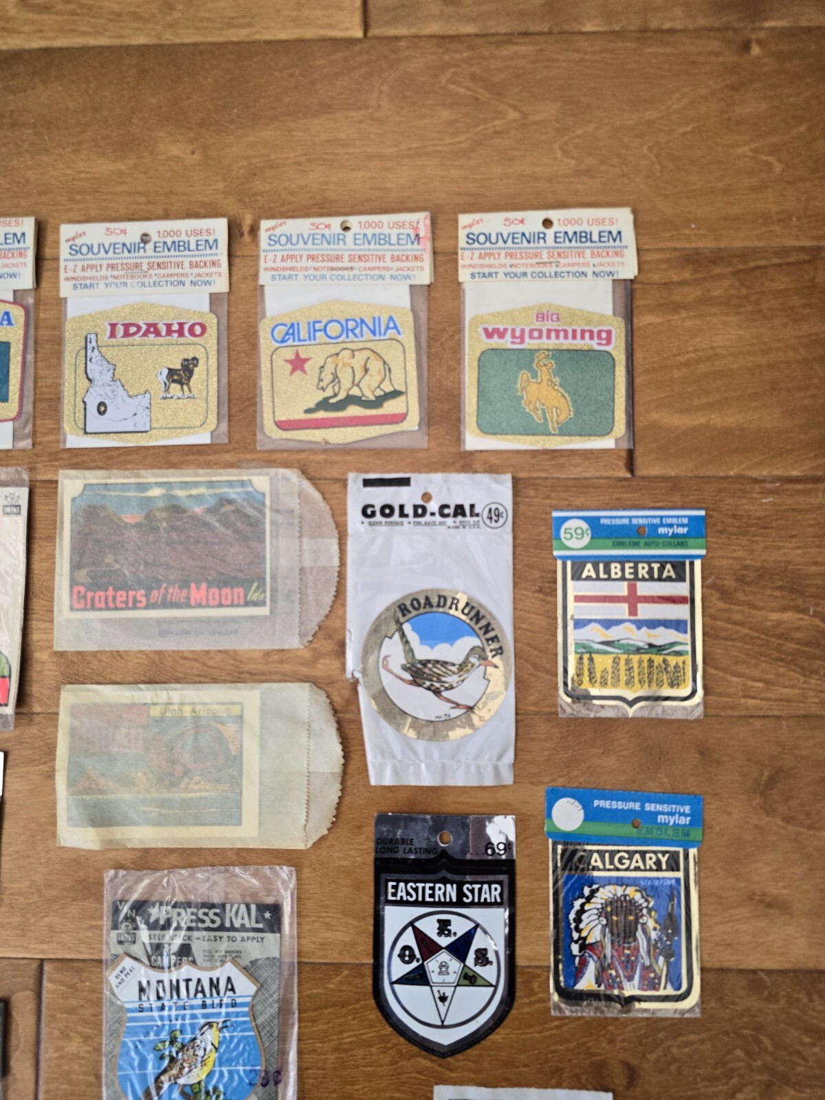 Vintage ( 24 ) National Park Travel Decals Wyoming, Montana, Yellowstone & More