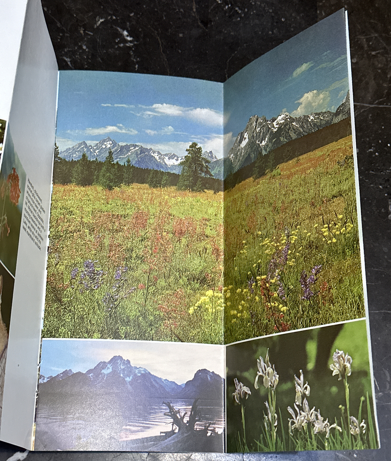 Vintage 1973 Grand Teton National Park Wyoming Travel Tourism Brochure