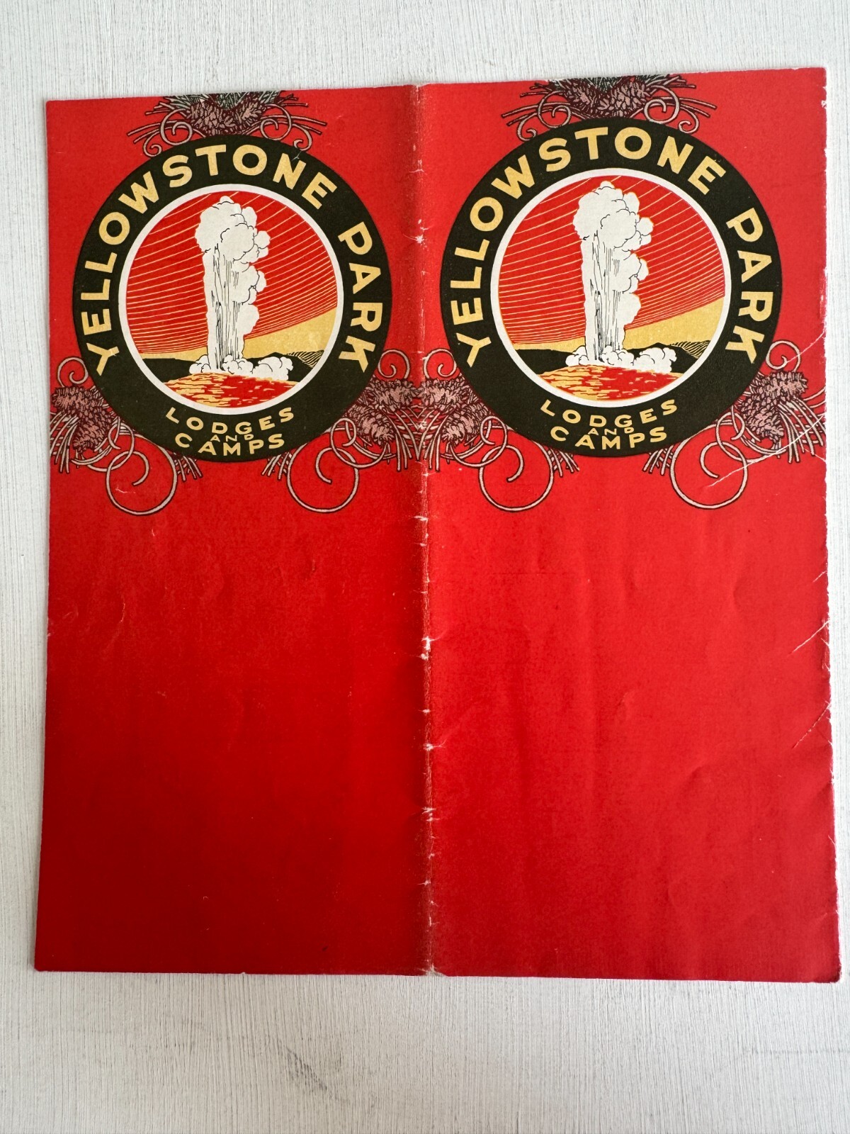 1920’s Yellowstone National Park Travel Brochure