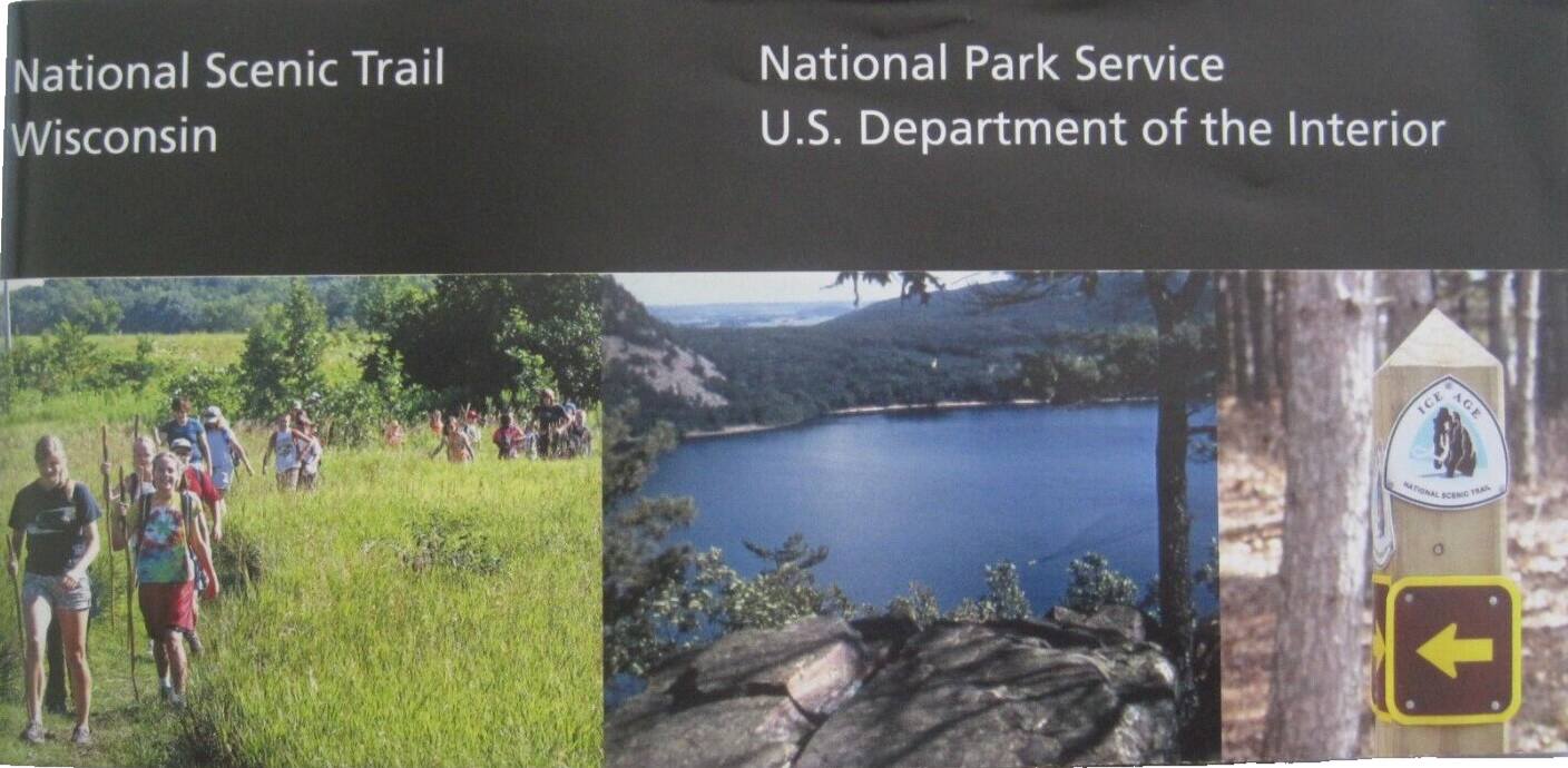 Ice Age National Scenic Trail National Park Service Unigrid Brochure Map